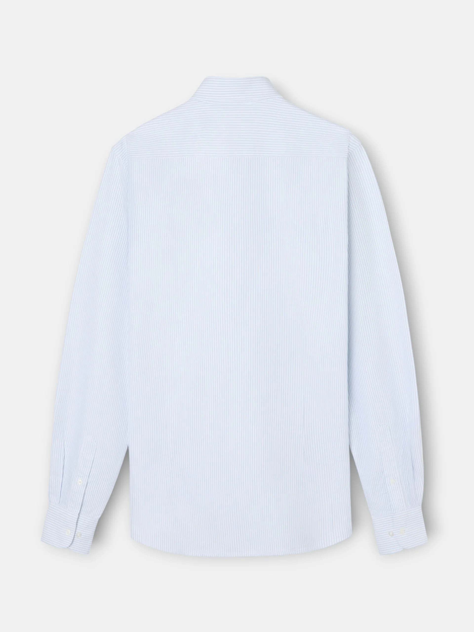Camisa sport oxford rayas verde claro - Image 6