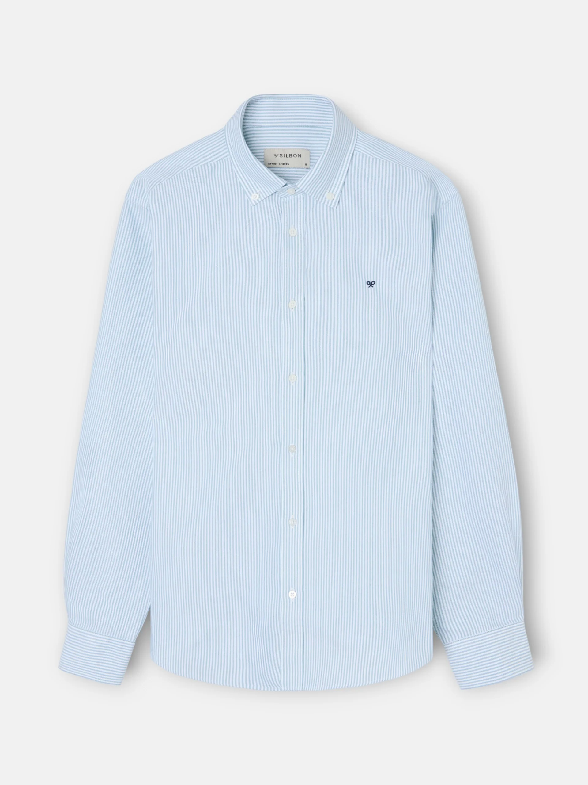 Camisa sport oxford rayas verde medio - Image 5