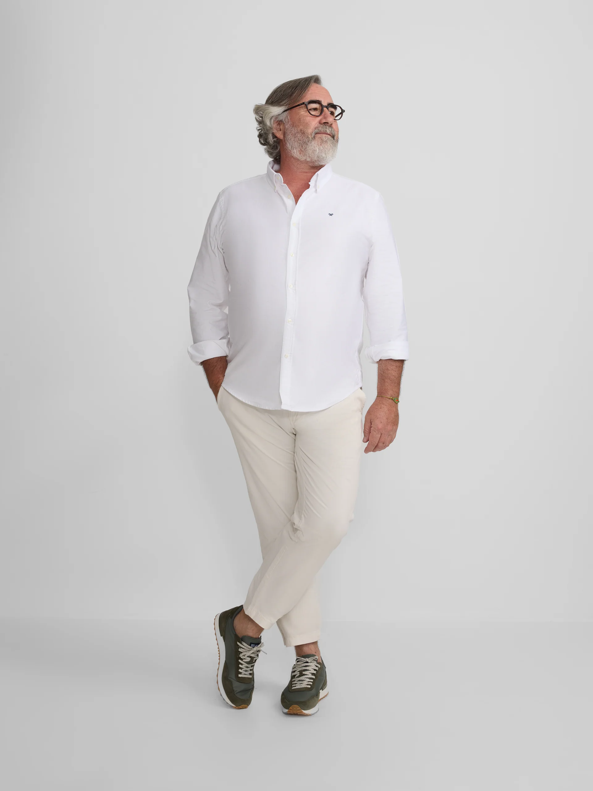 Camisa sport oxford regular fit blanca - Image 13
