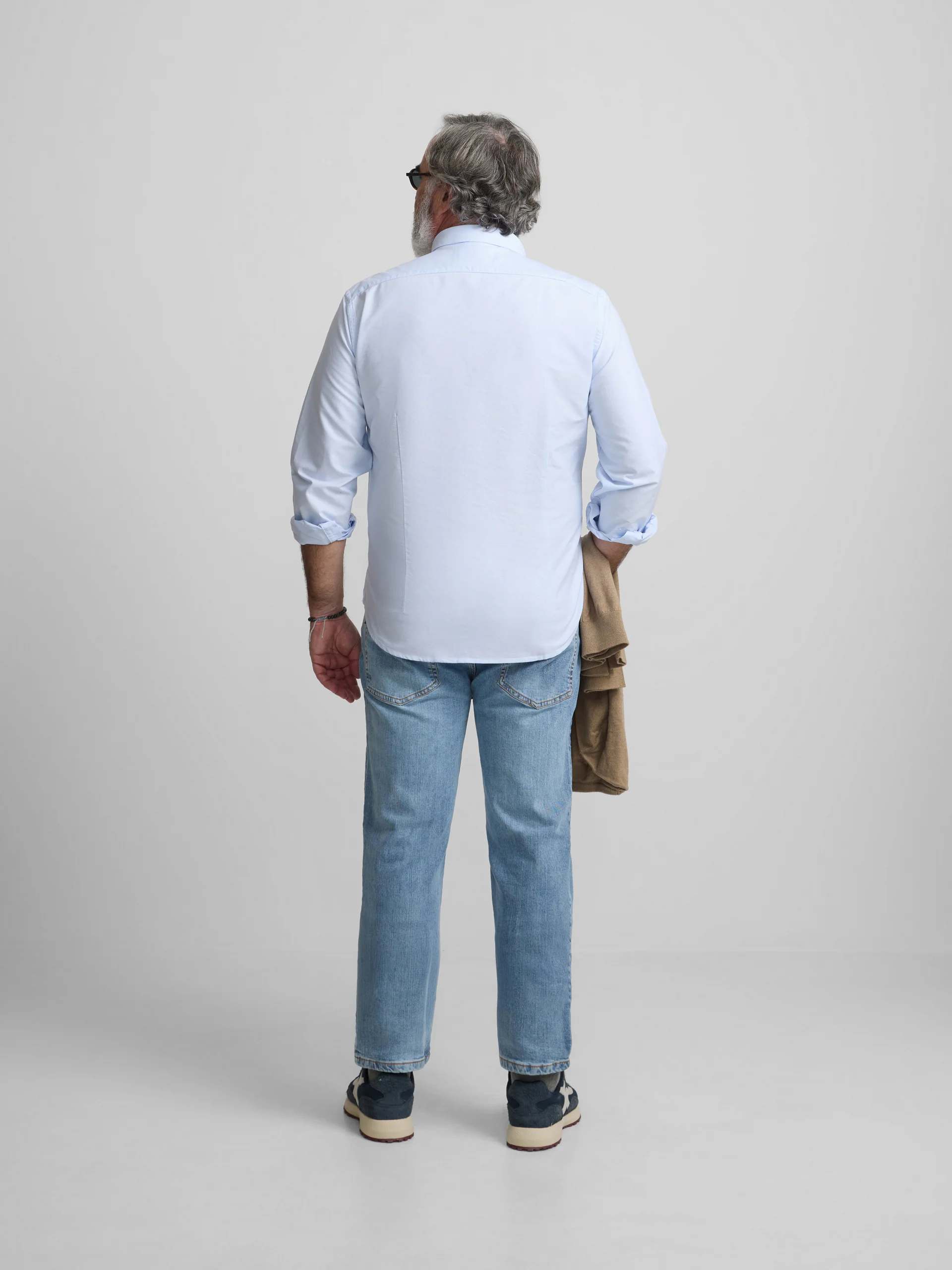 Camisa sport oxford regular fit celeste - Image 10