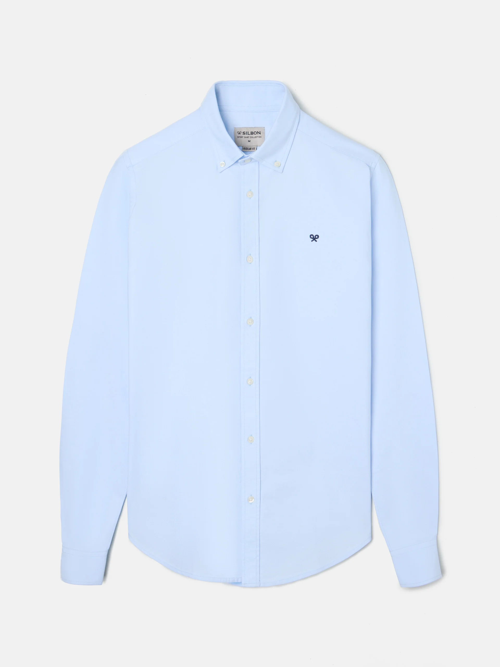 Camisa sport oxford regular fit celeste - Image 12