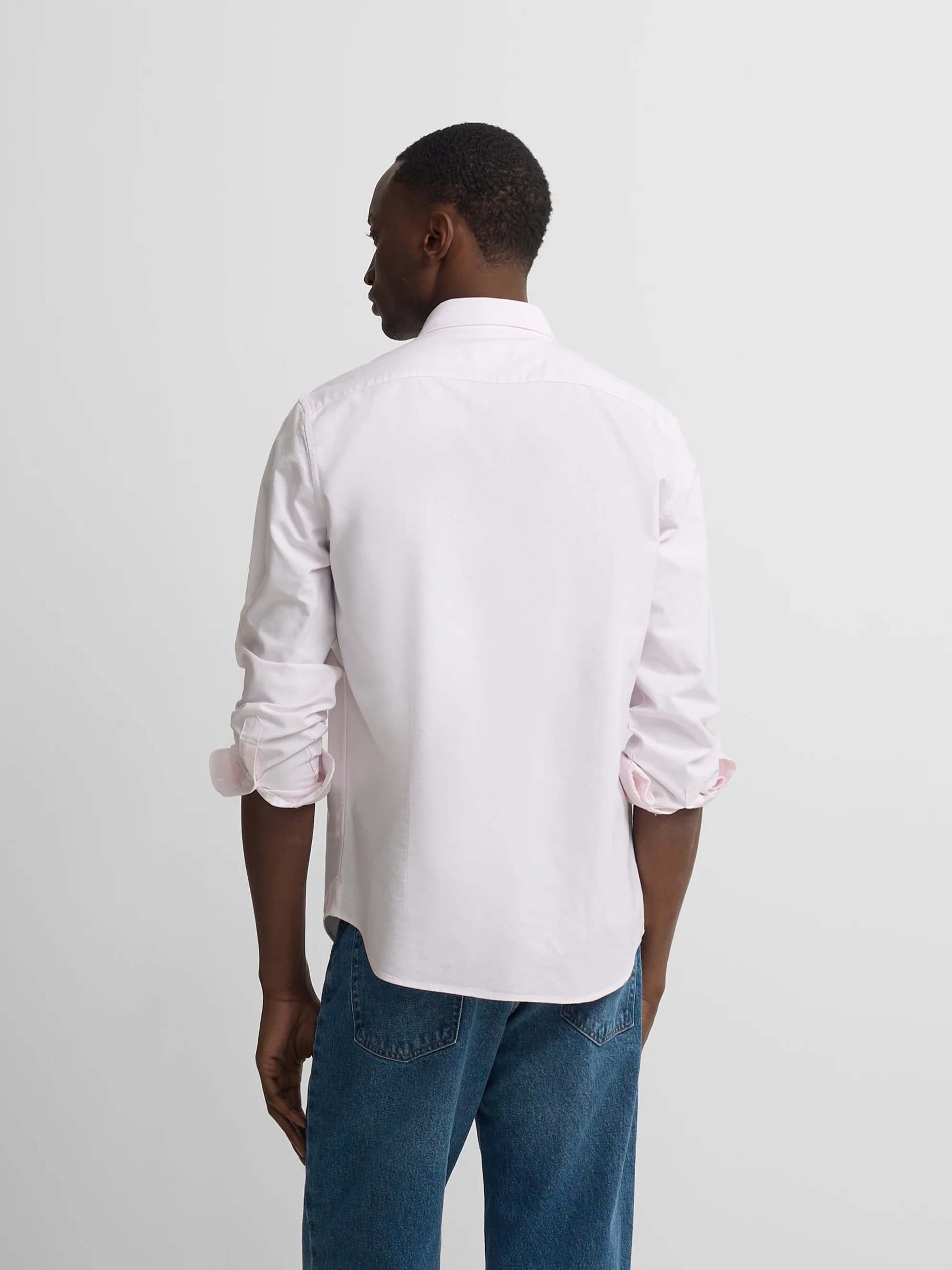 Camisa sport oxford rosa - Image 4