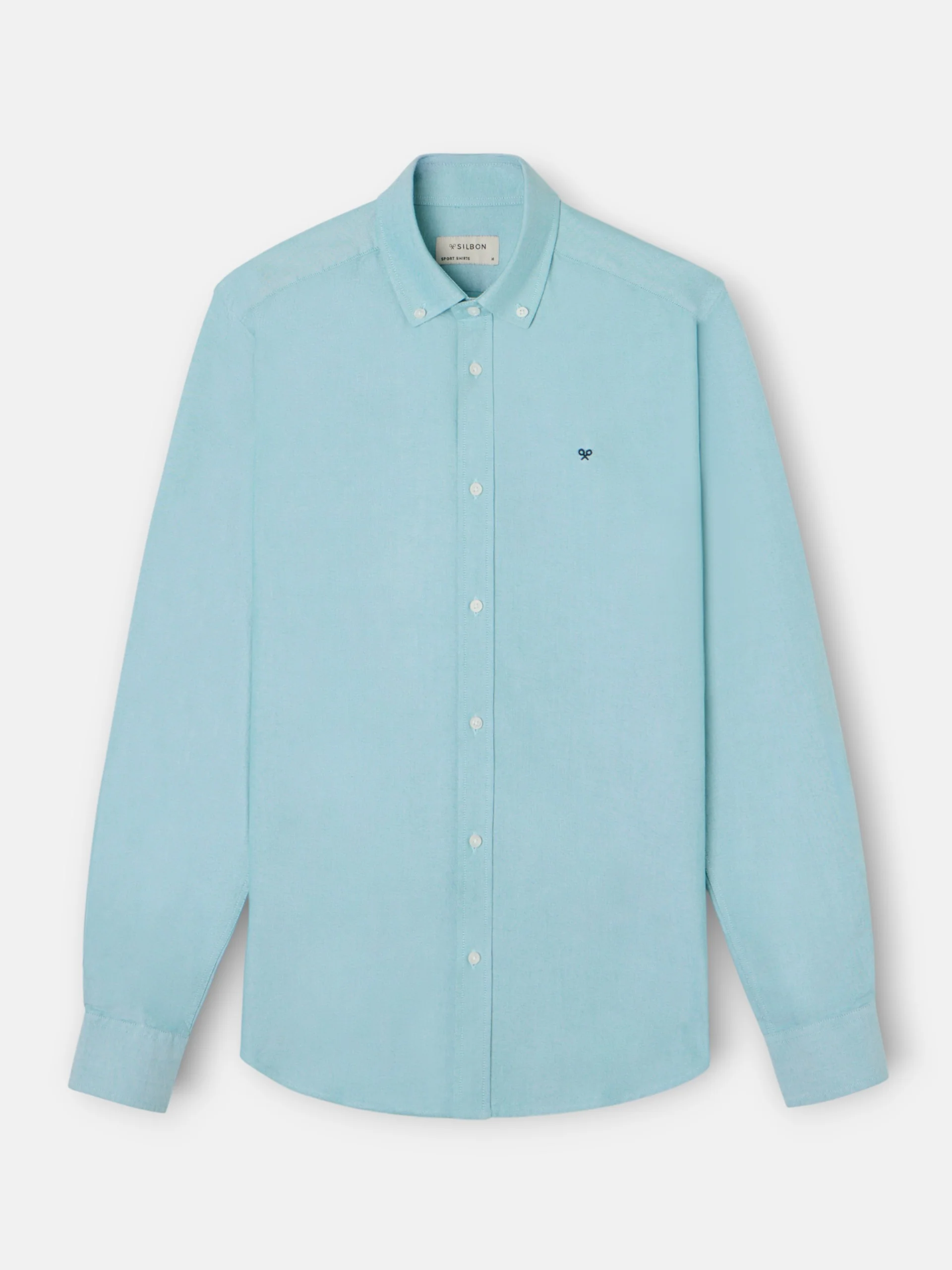 Camisa sport oxford verde medio - Image 5