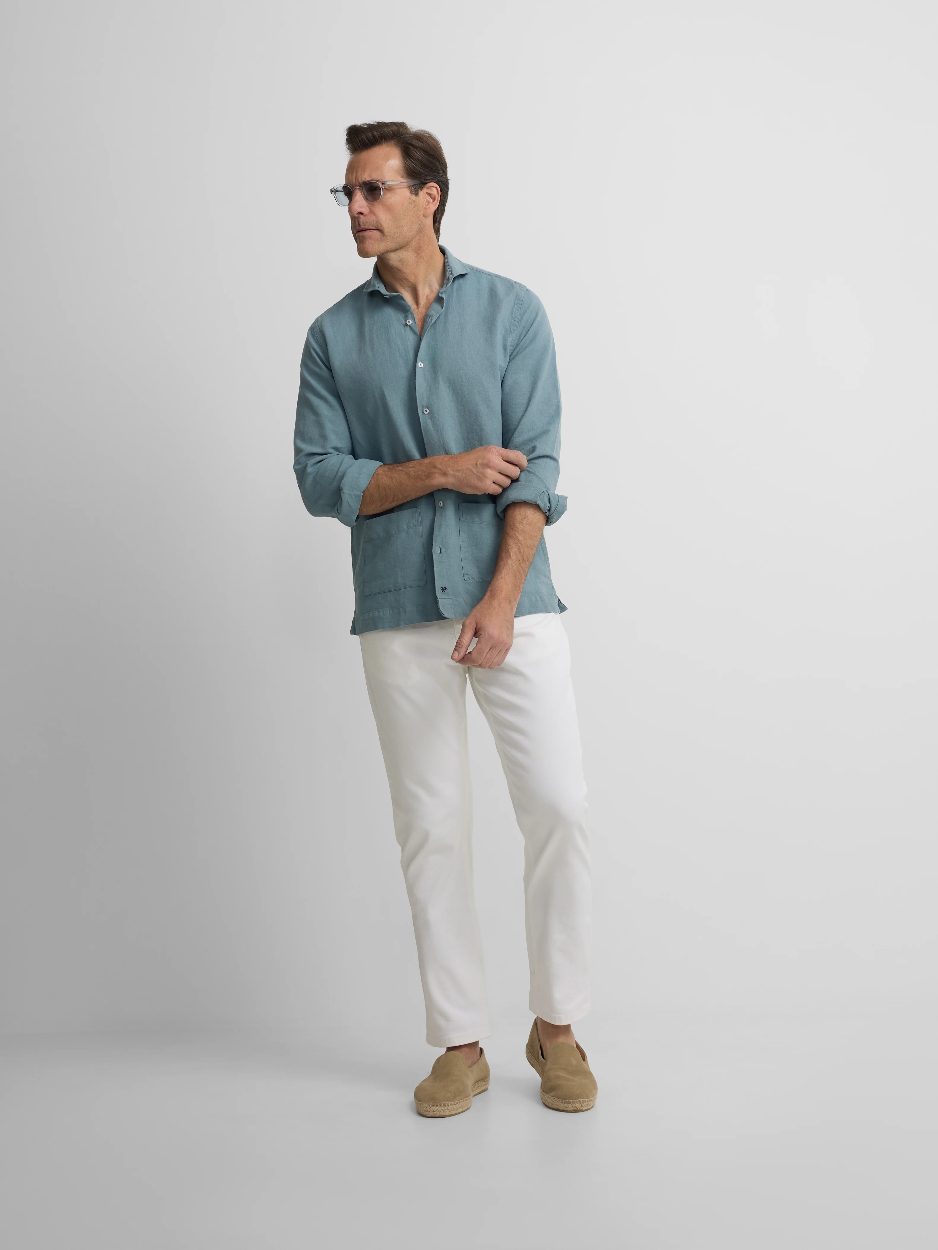Camisa sport pockets azul indigo - Image 3
