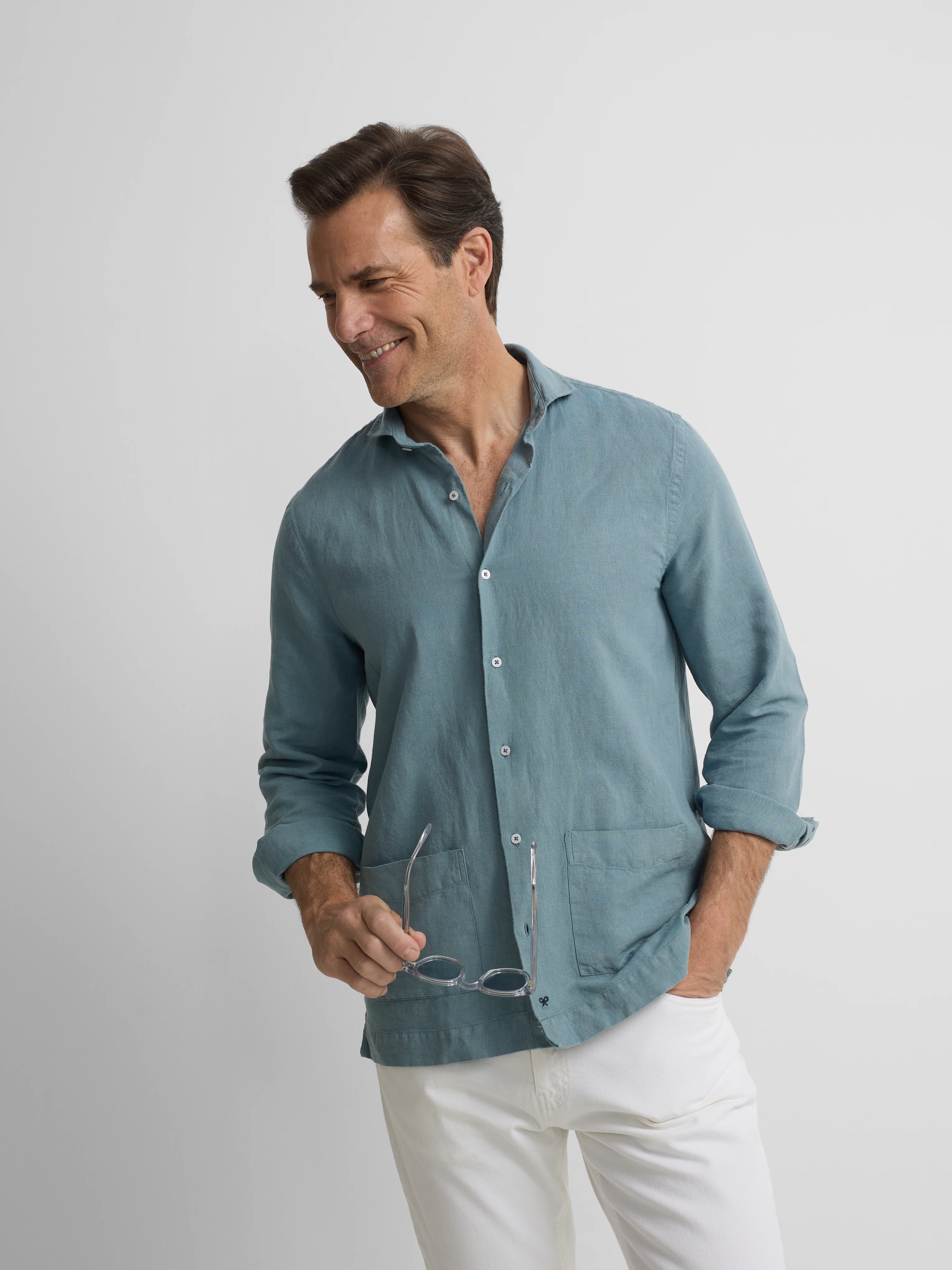 Camisa sport pockets azul indigo - Image 4
