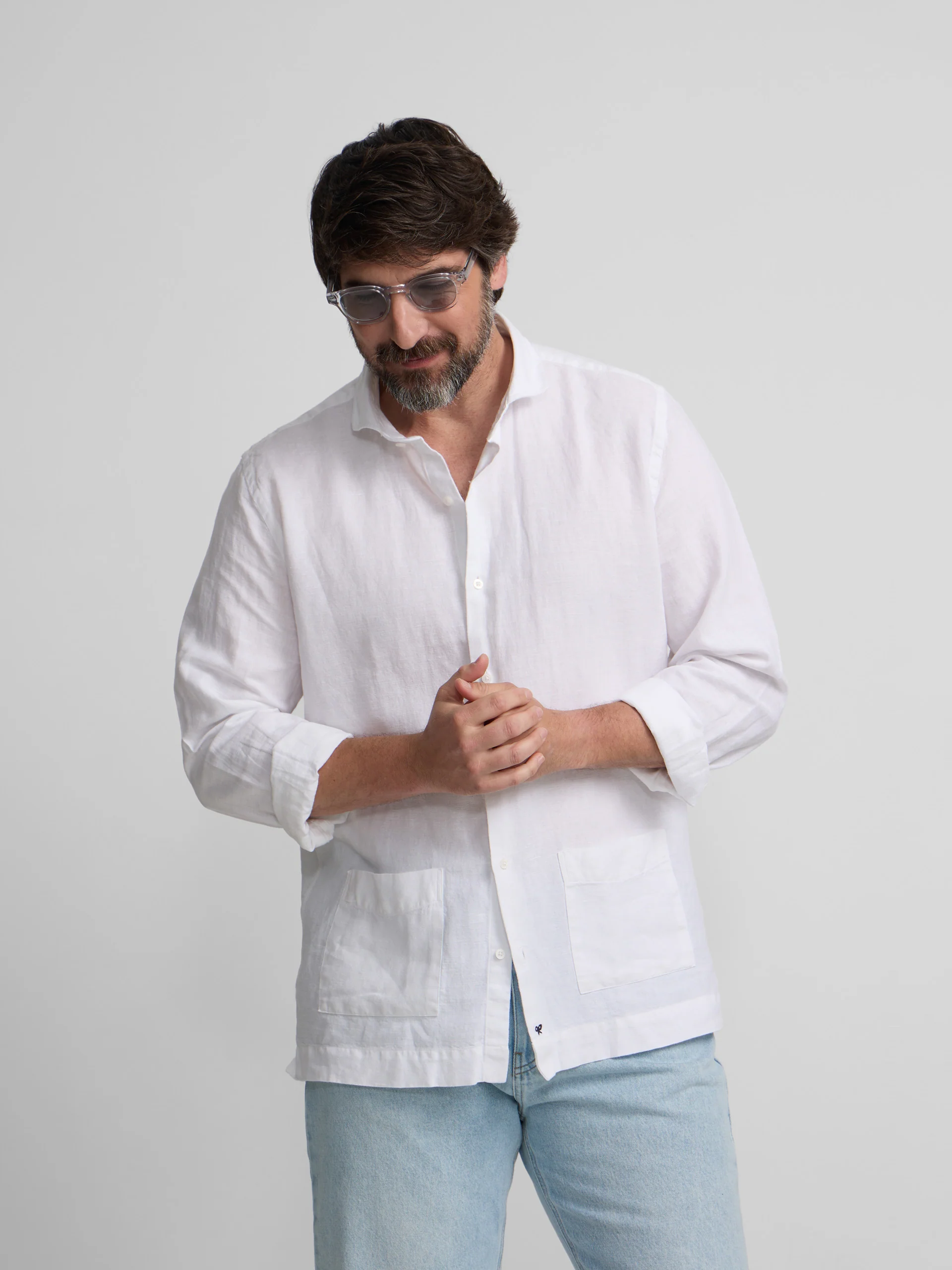 Camisa sport pockets blanco - Image 5