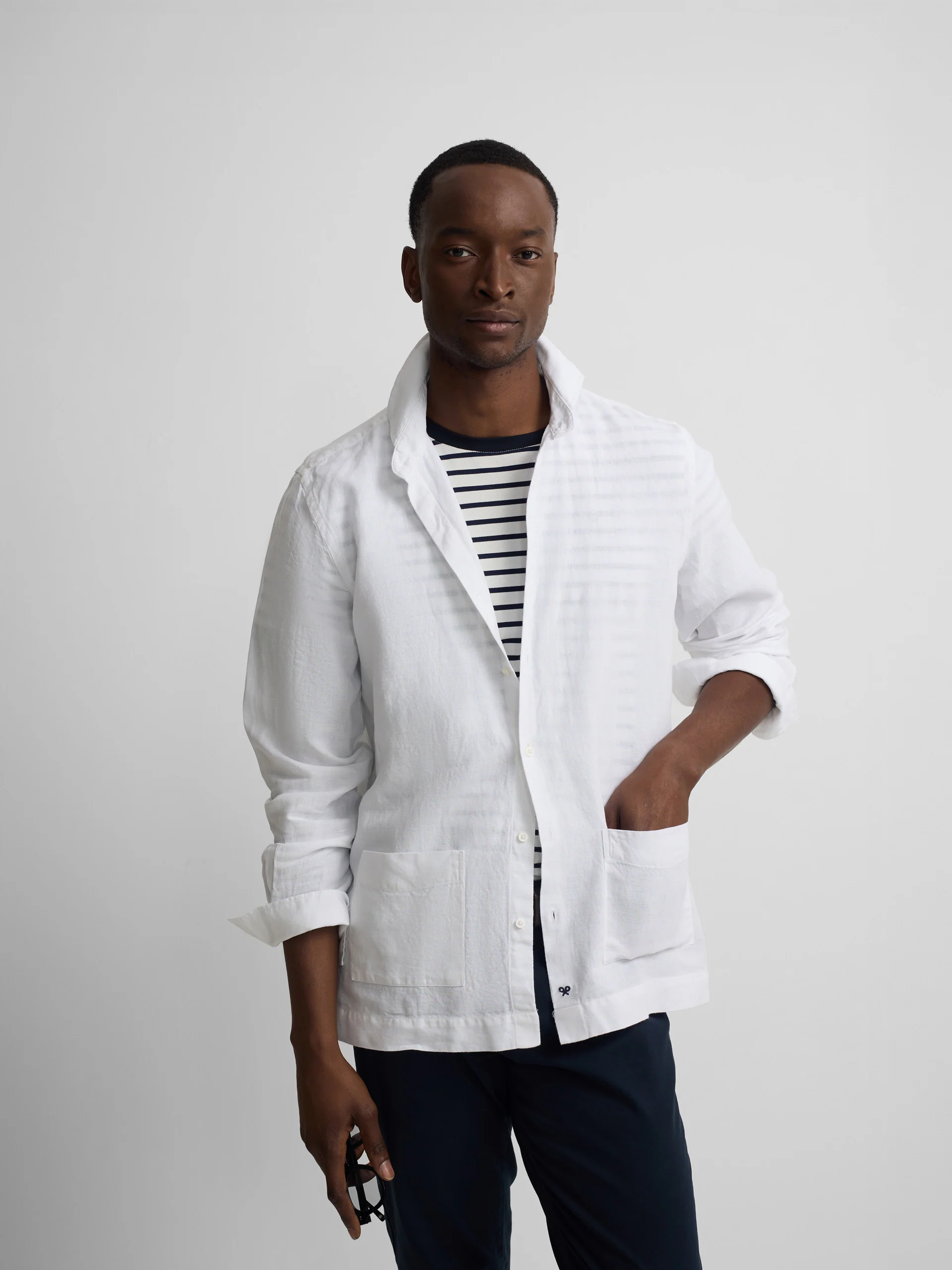 Camisa sport pockets blanco - Image 6