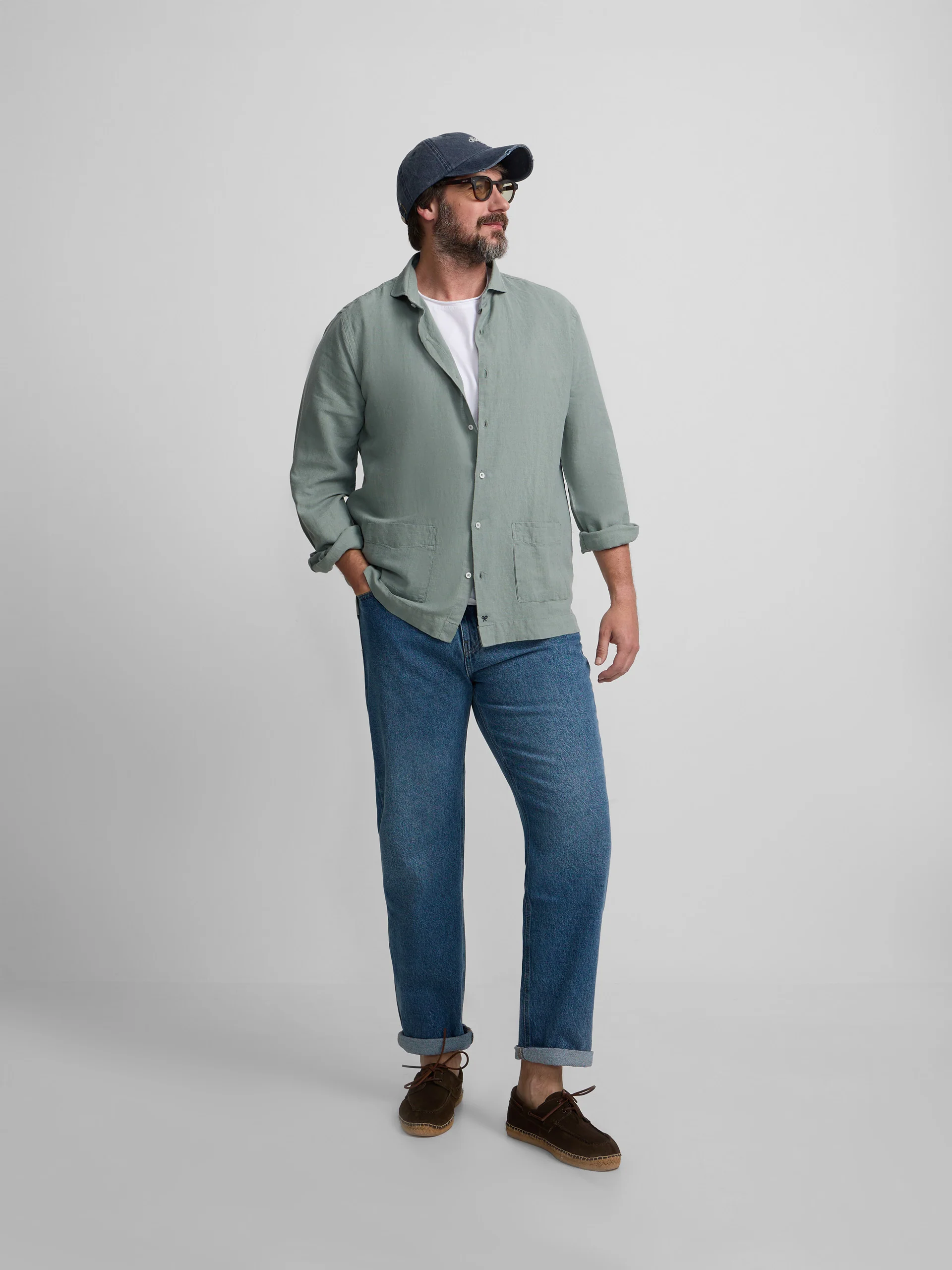 Camisa sport pockets verde medio - Image 12