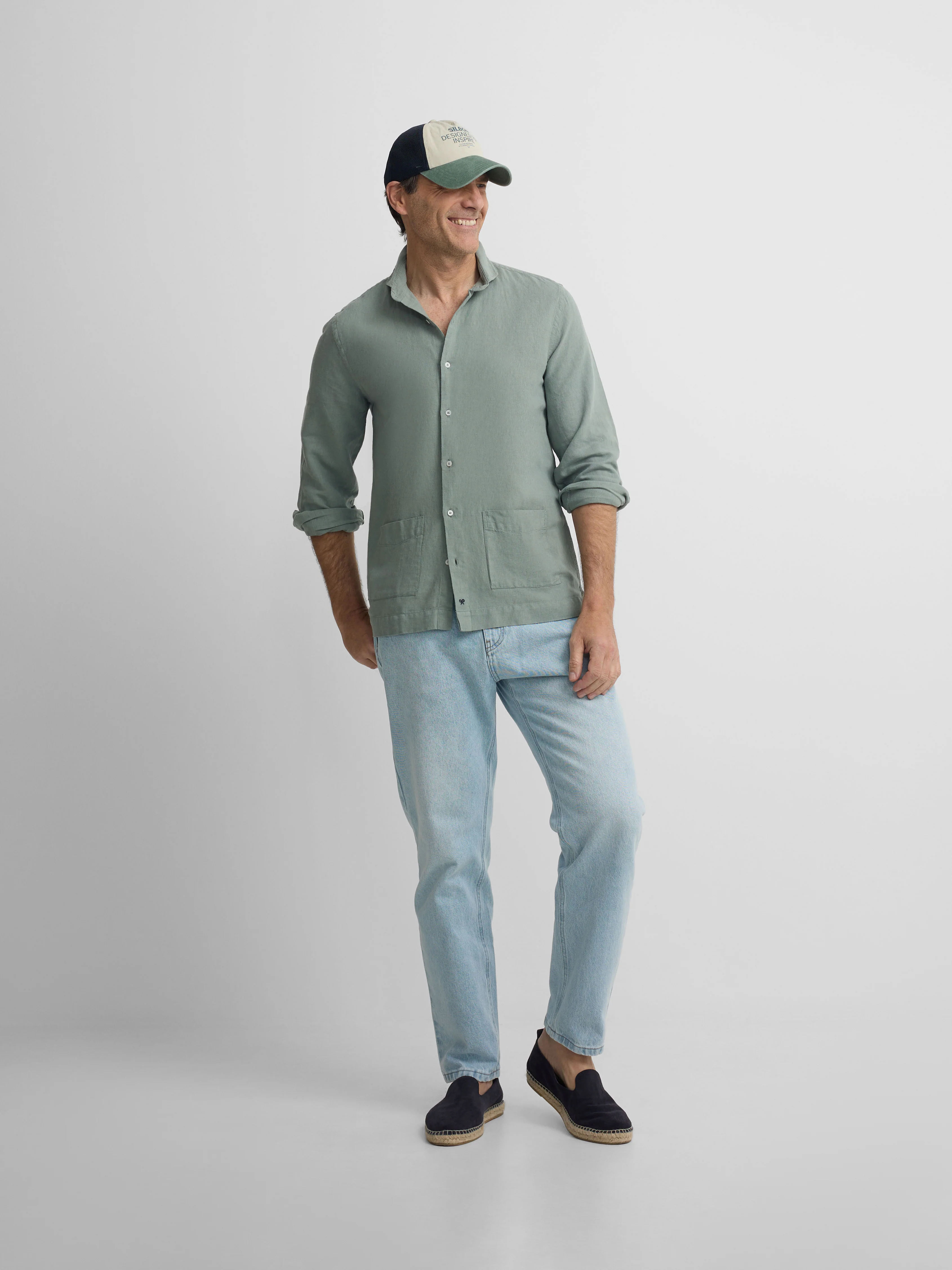 Camisa sport pockets verde medio - Image 7
