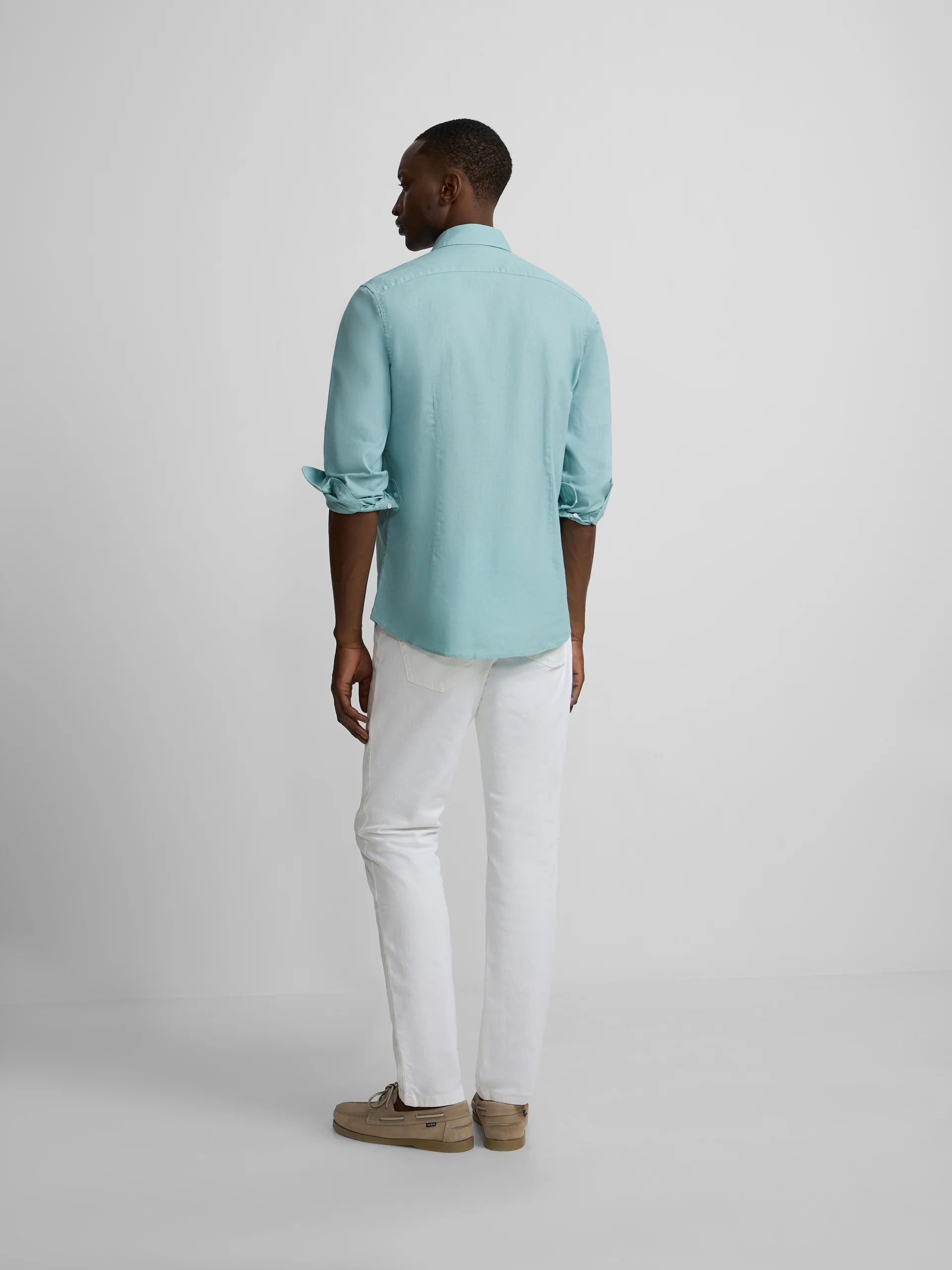 Camisa sport summer lino aguamarina - Image 6
