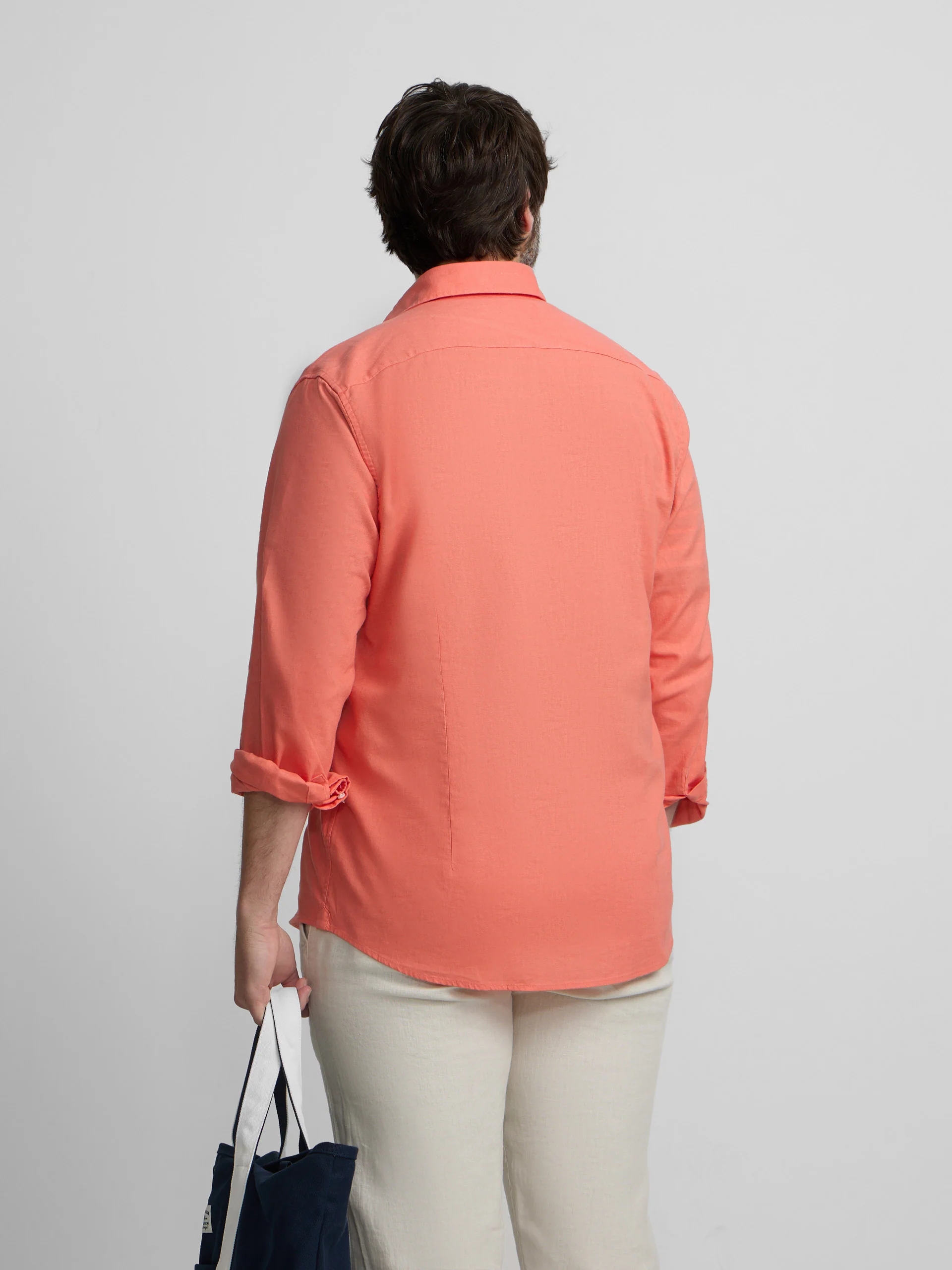 Camisa sport summer lino coral - Image 12