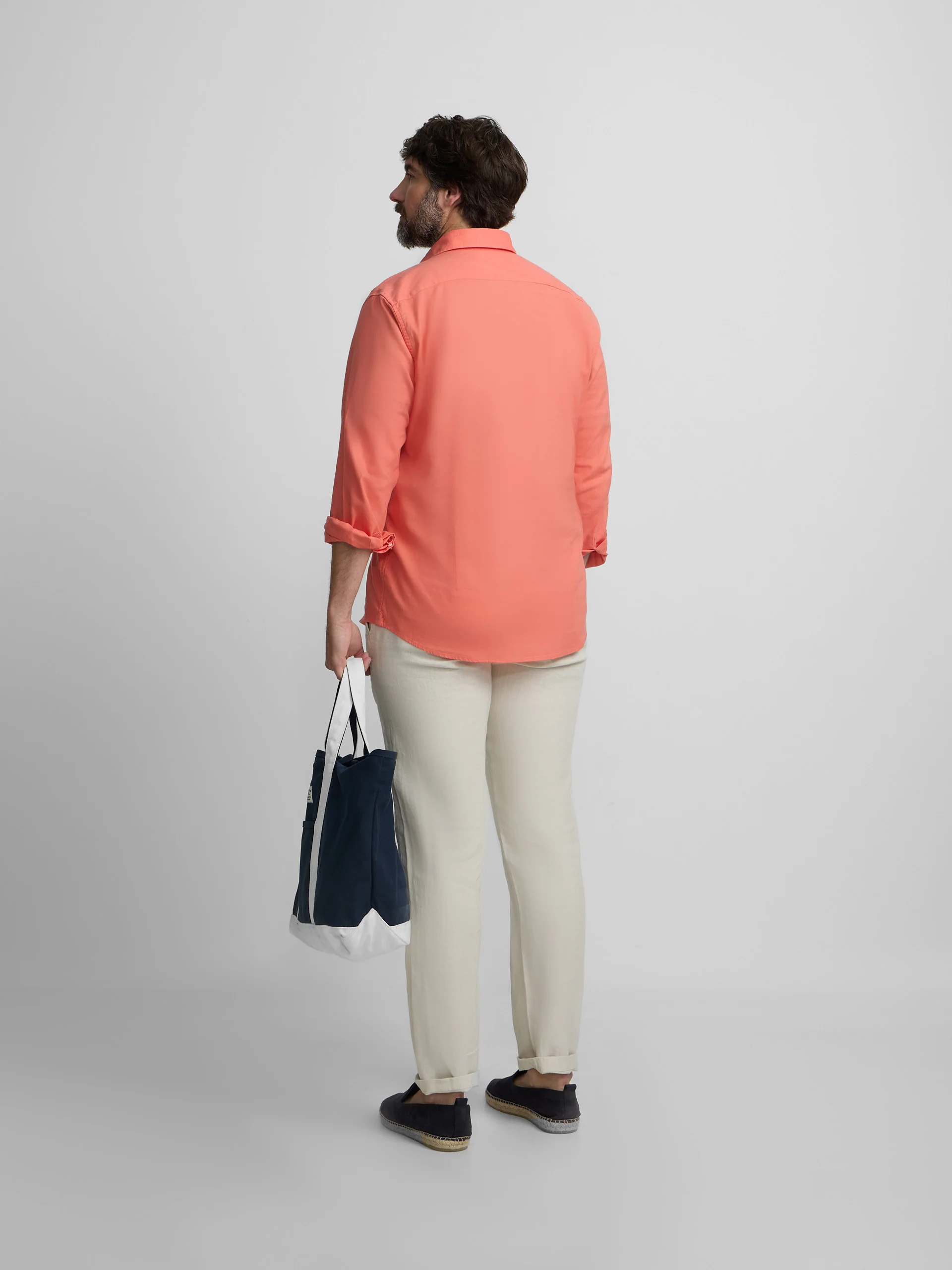 Camisa sport summer lino coral - Image 13