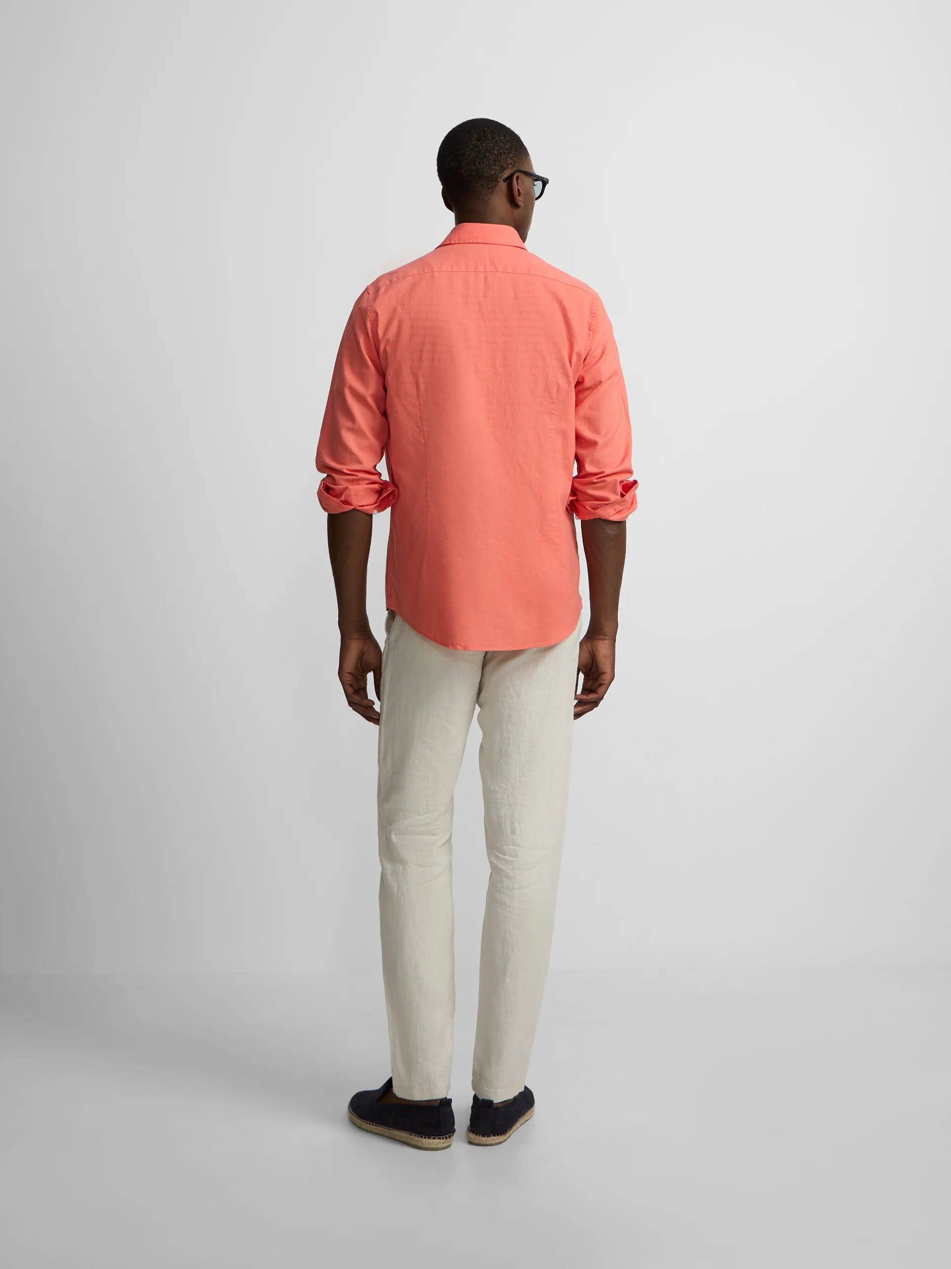 Camisa sport summer lino coral - Image 6
