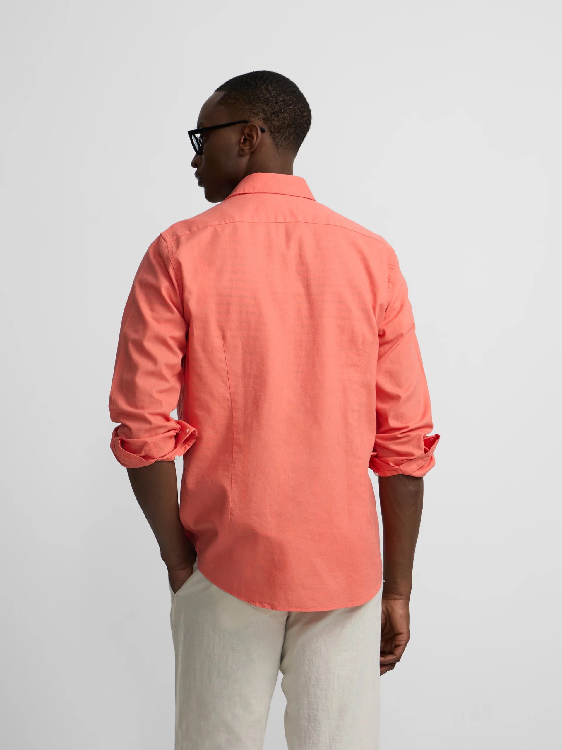 Camisa sport summer lino coral - Image 7