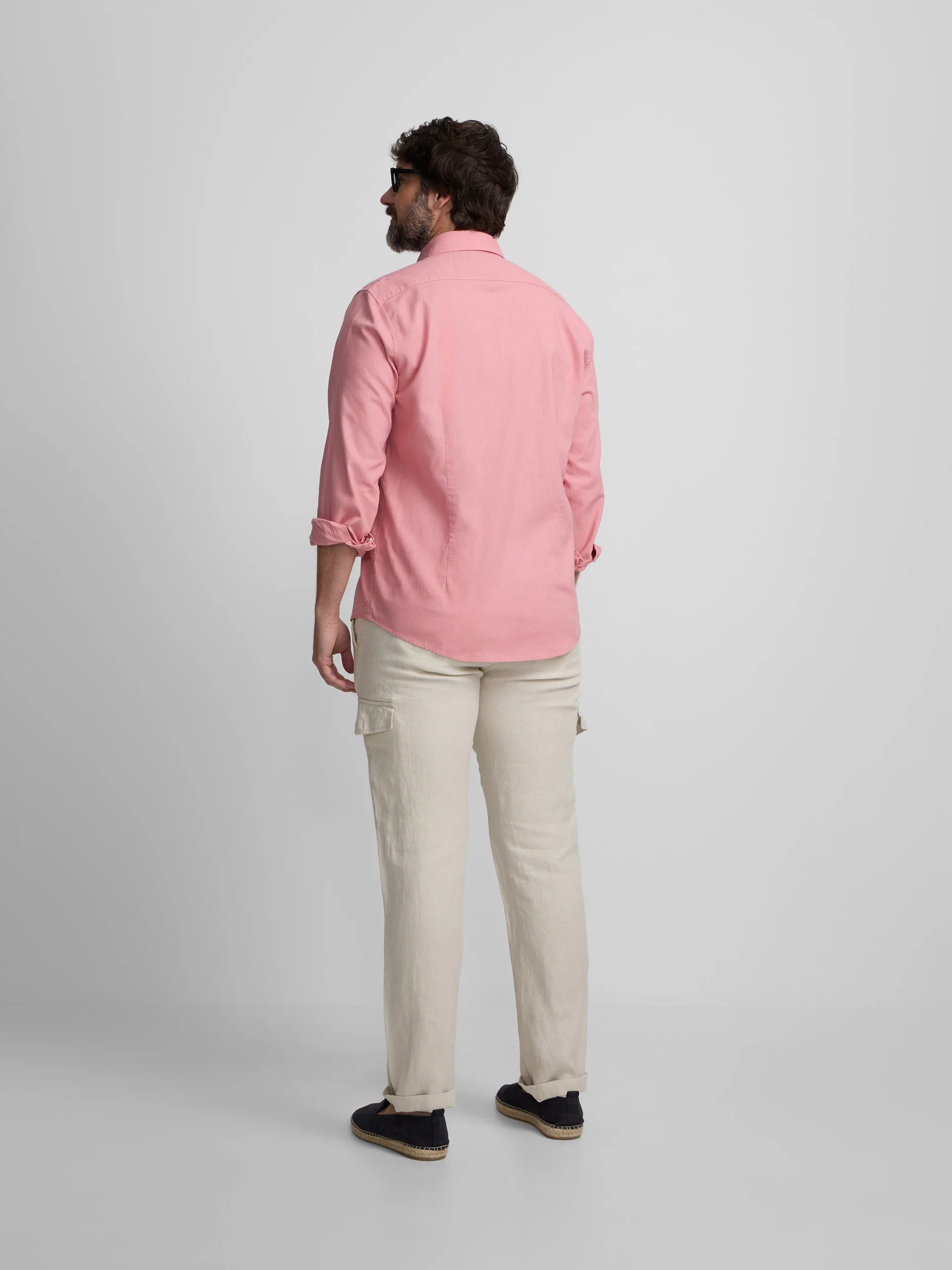 Camisa sport summer lino rosa - Image 12