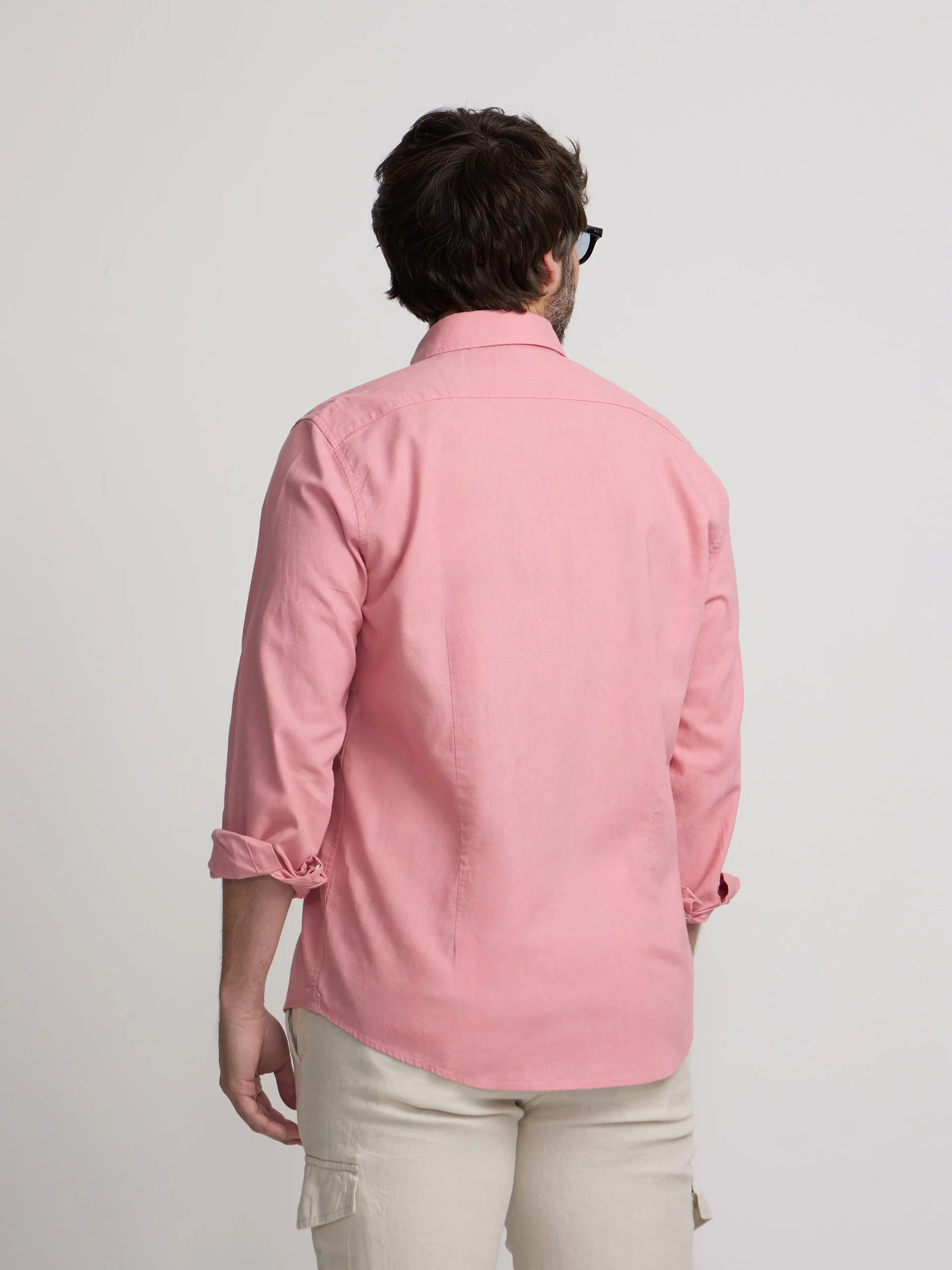 Camisa sport summer lino rosa - Image 13