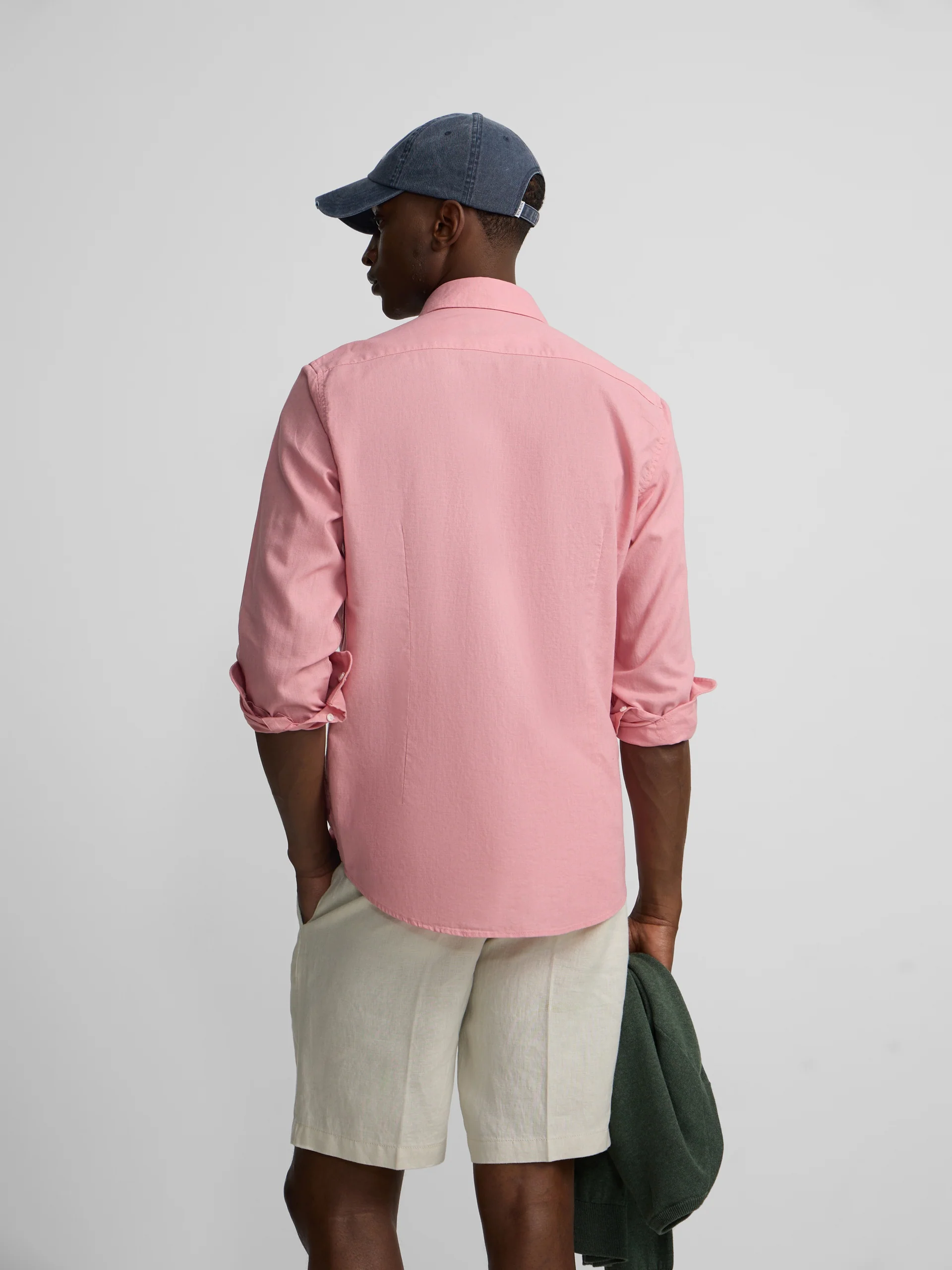 Camisa sport summer lino rosa - Image 6