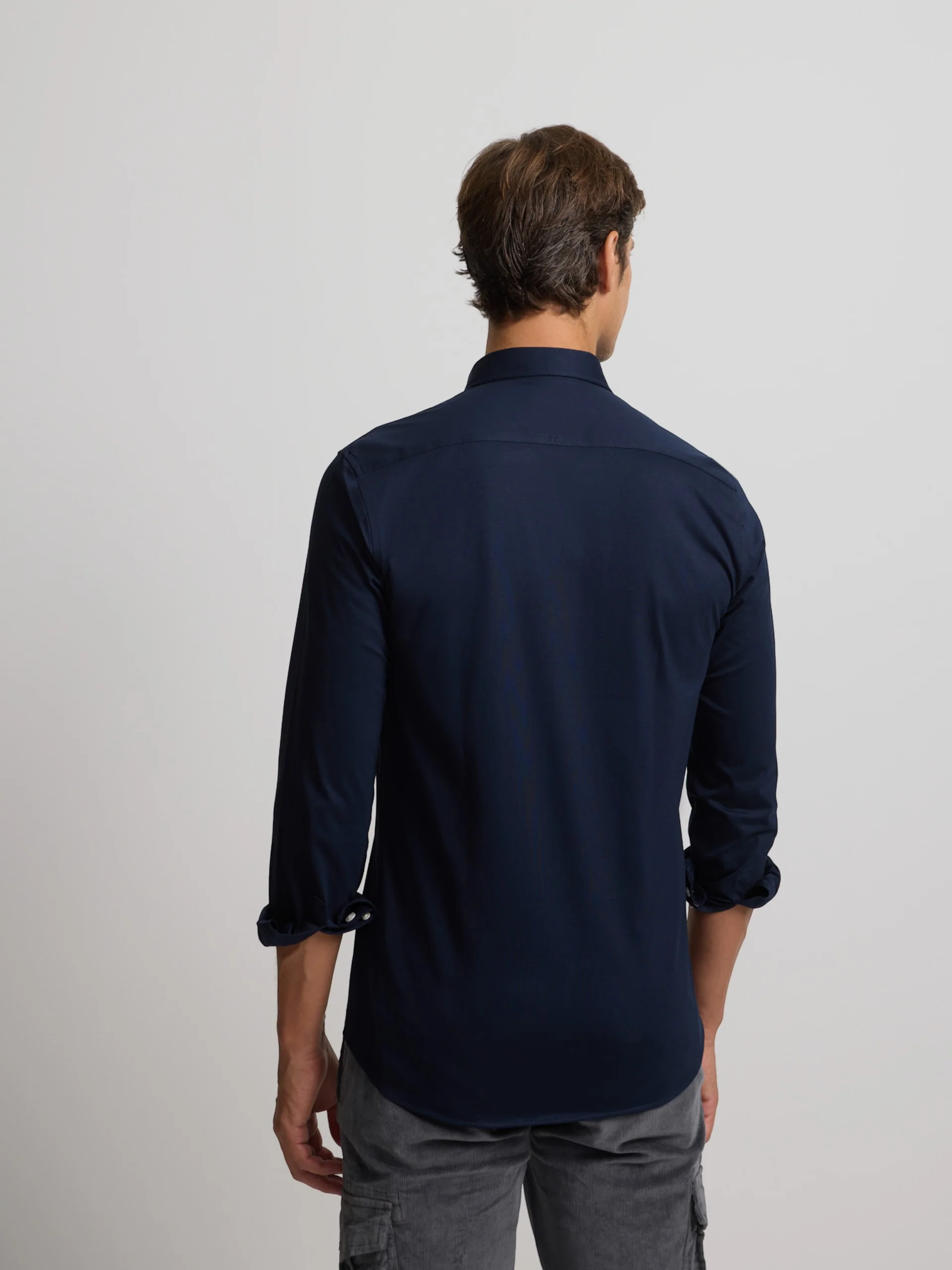 Camisa sport tecnica azul marino - Image 4