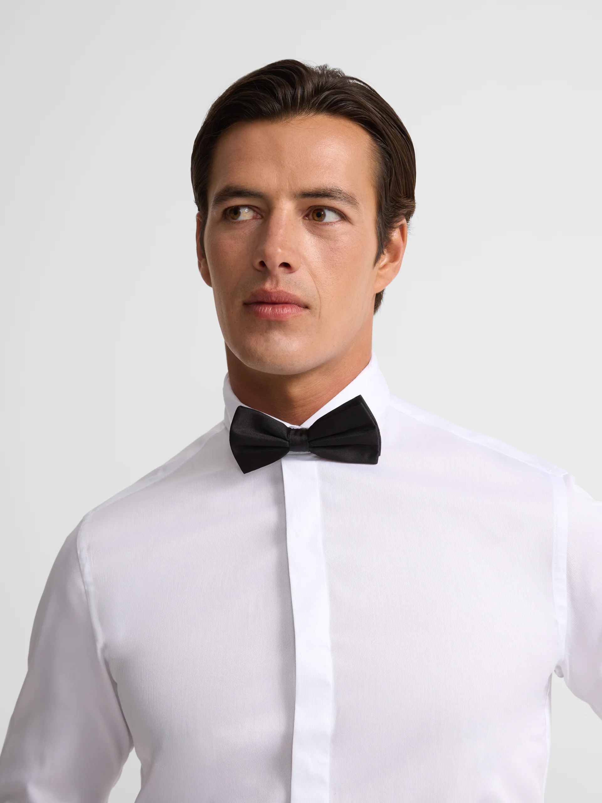 Camisa vestir cuello esmoquin blanca - Image 2