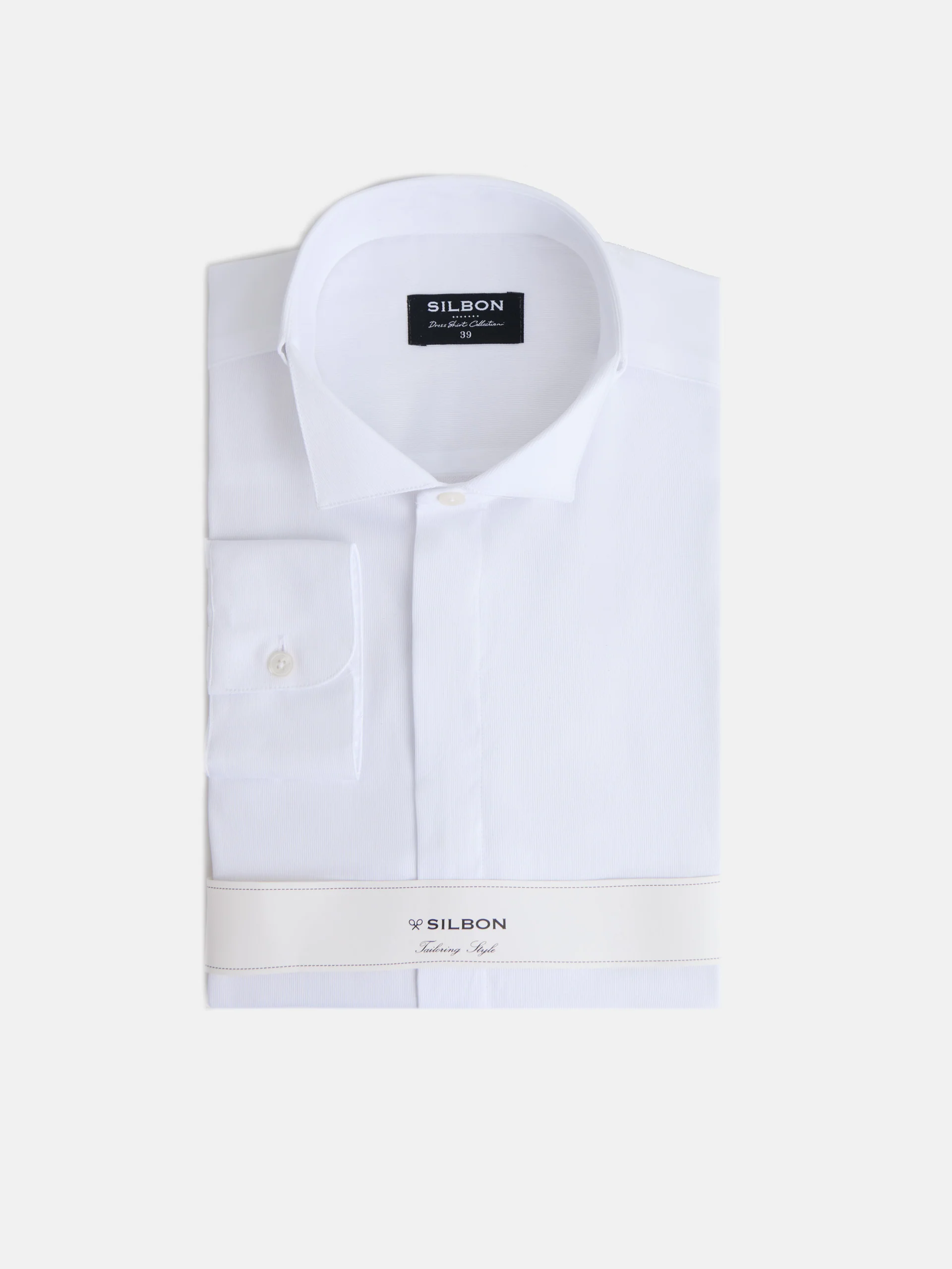 Camisa vestir cuello esmoquin blanca - Image 5