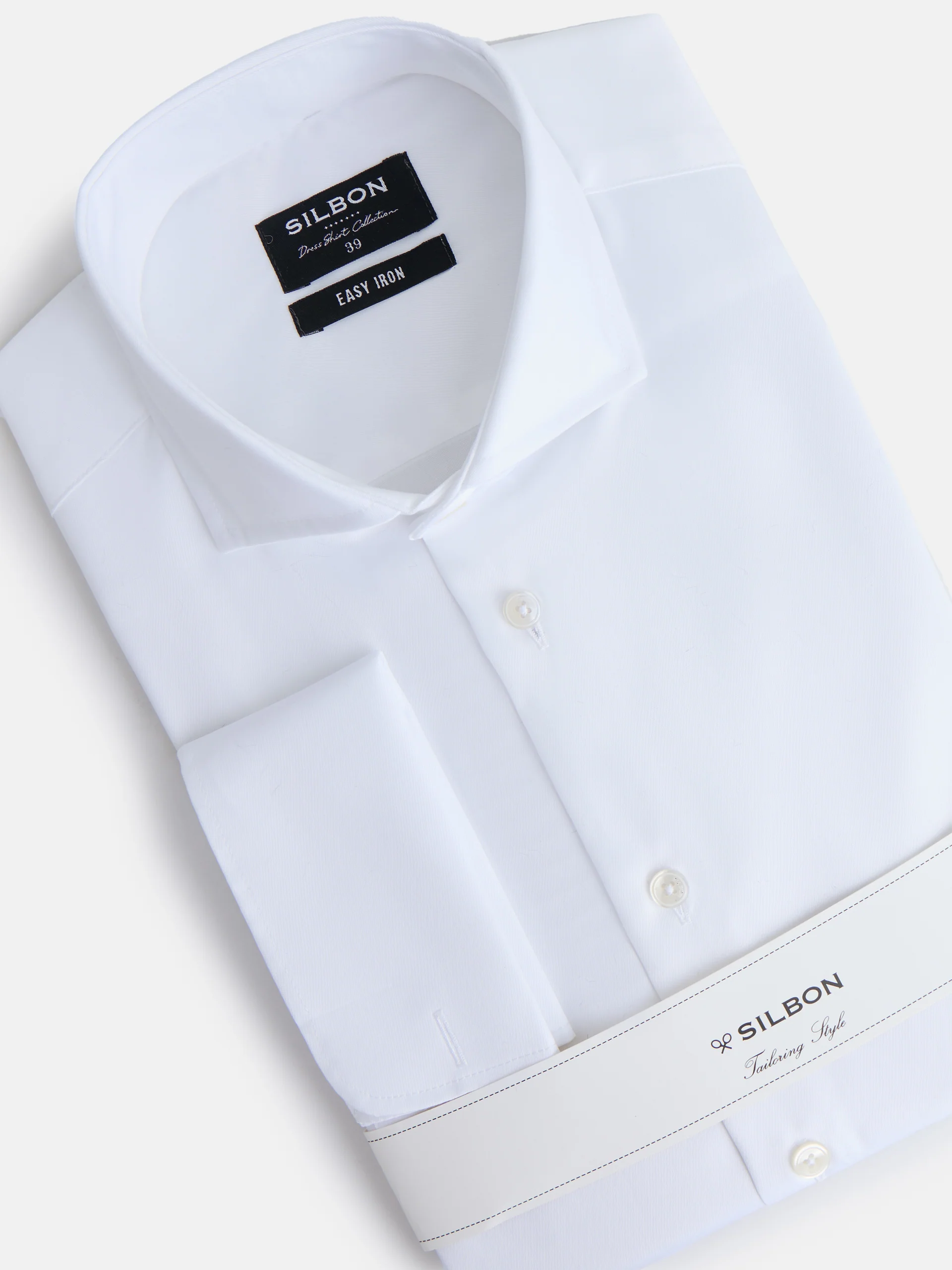 Camisa vestir easy iron puño doble blanca - Image 6