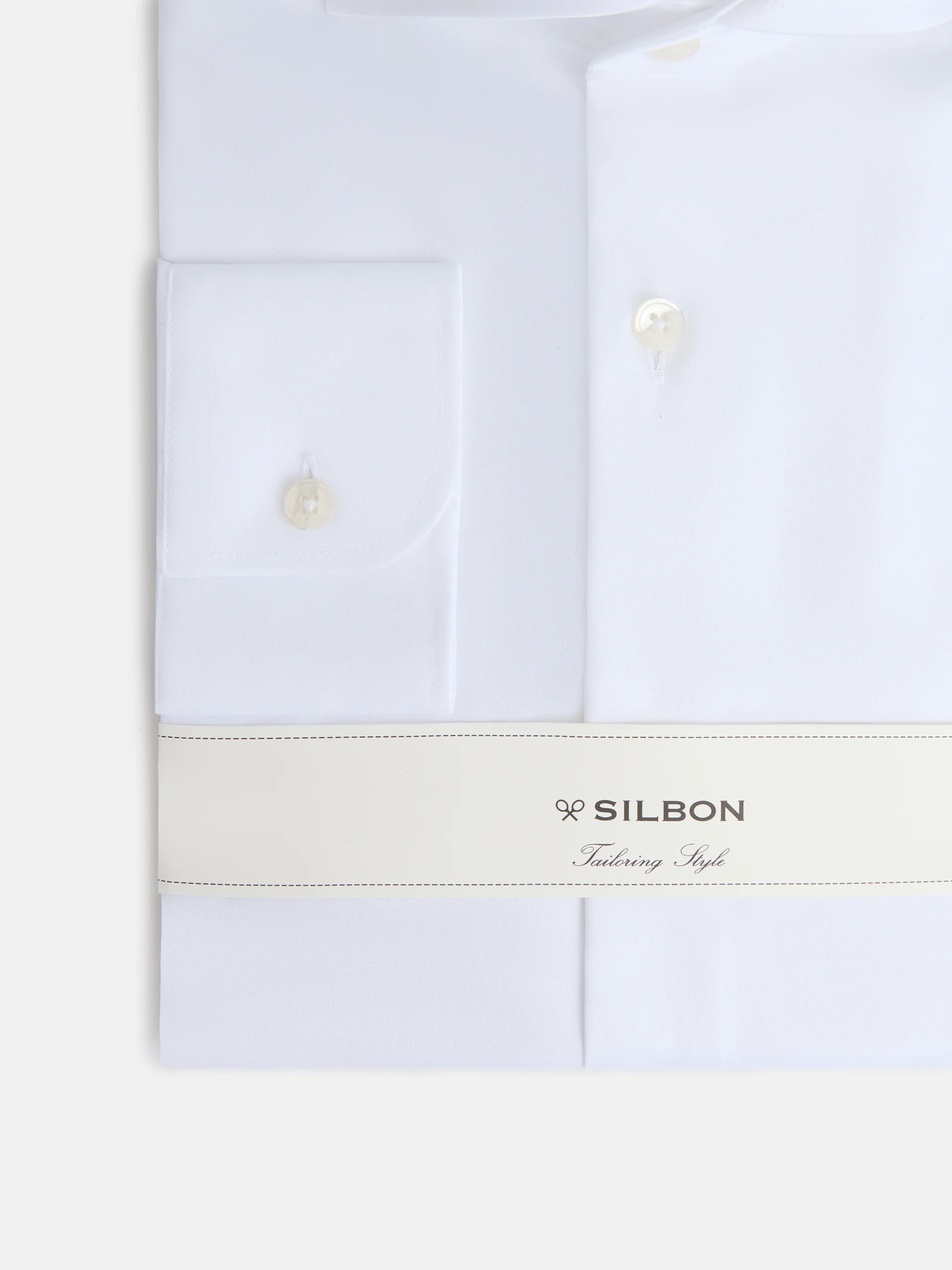 Camisa vestir easy iron puño simple blanca