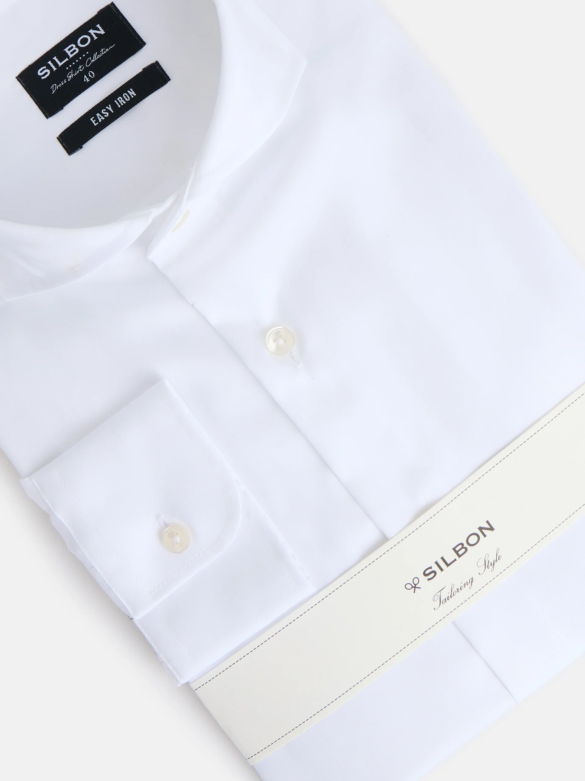 Camisa vestir easy iron puño simple blanca - Image 6
