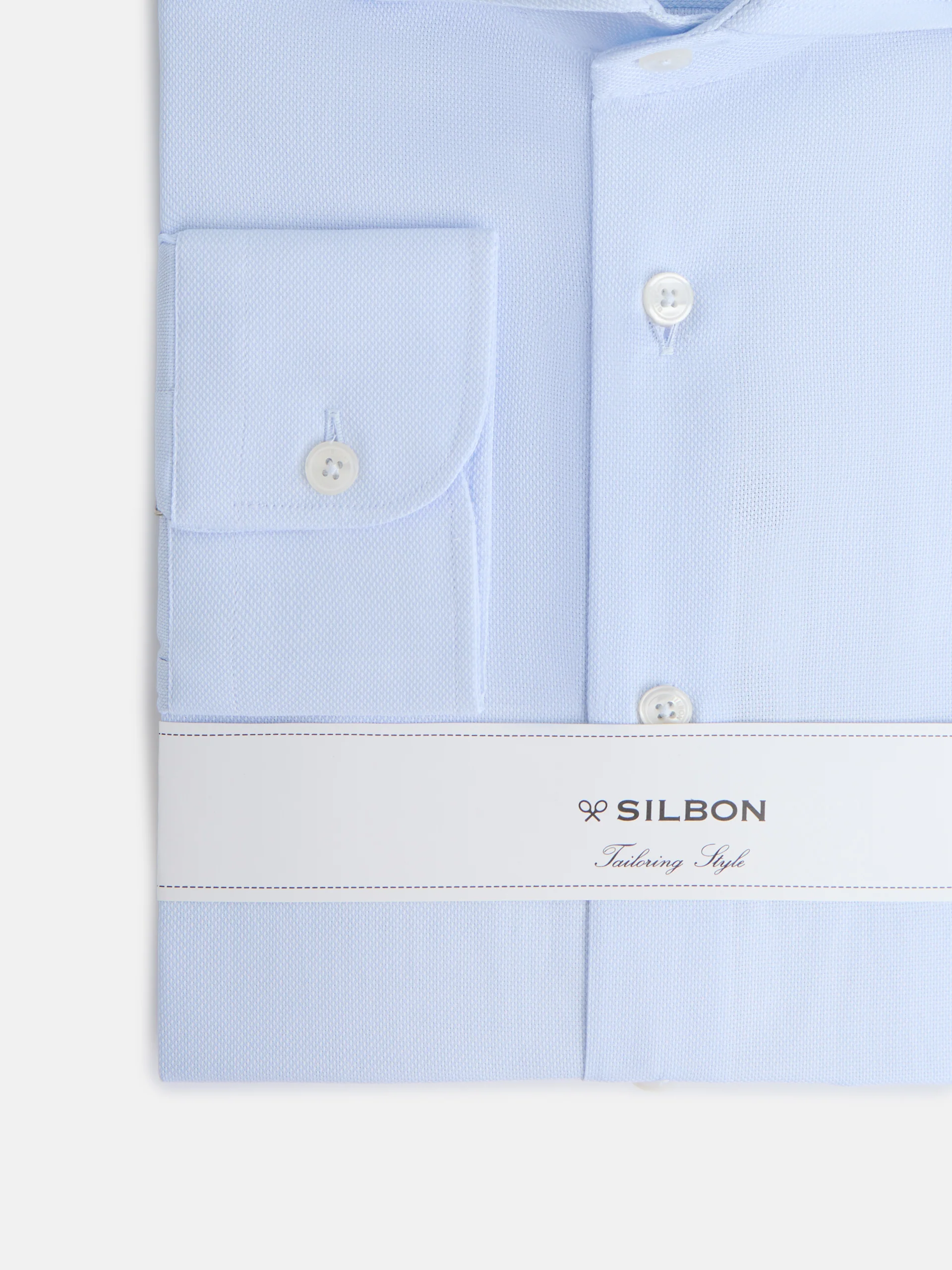 Camisa vestir estructura celeste clara