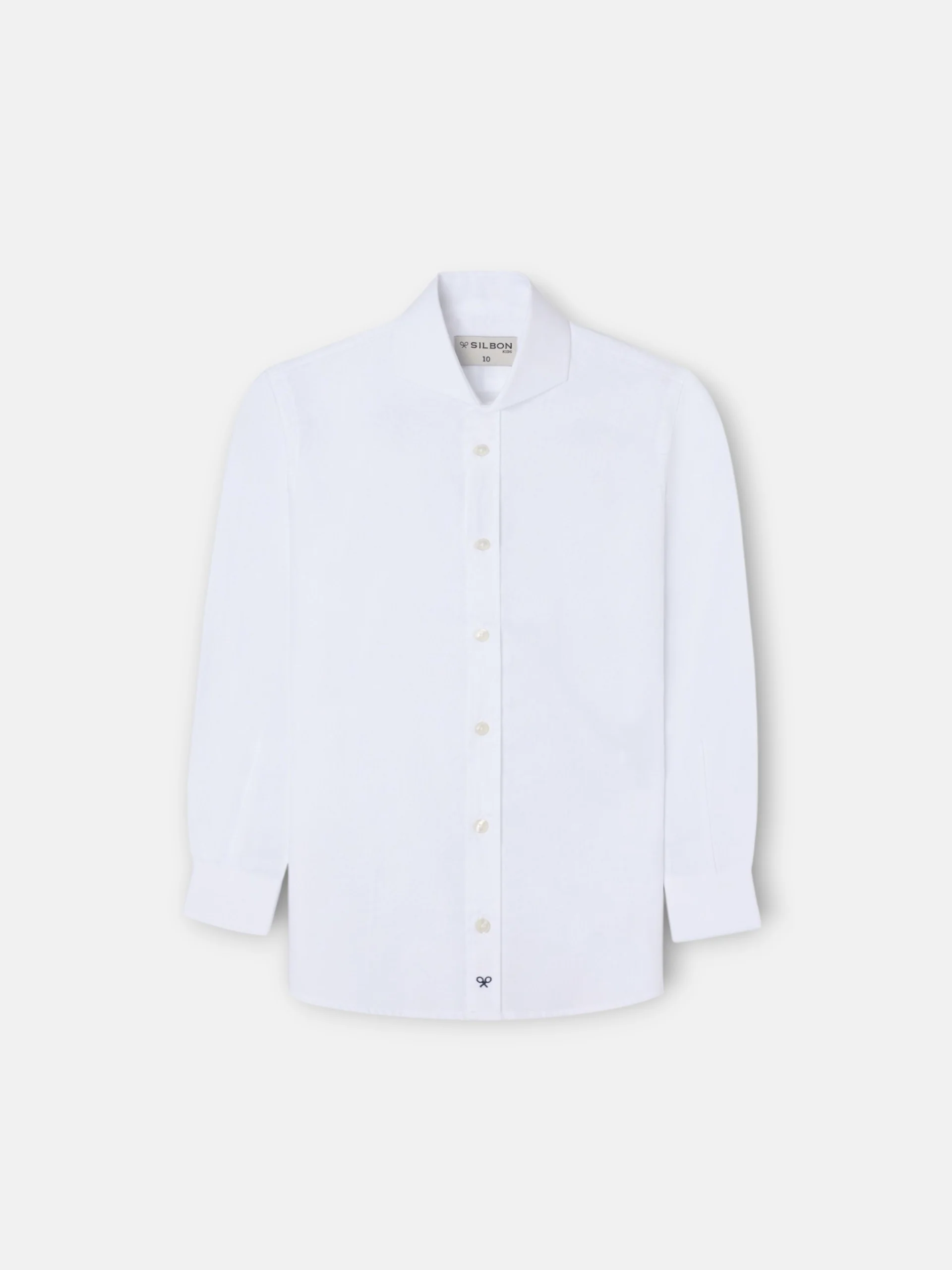 Camisa vestir kids puño simple blanca - Image 5