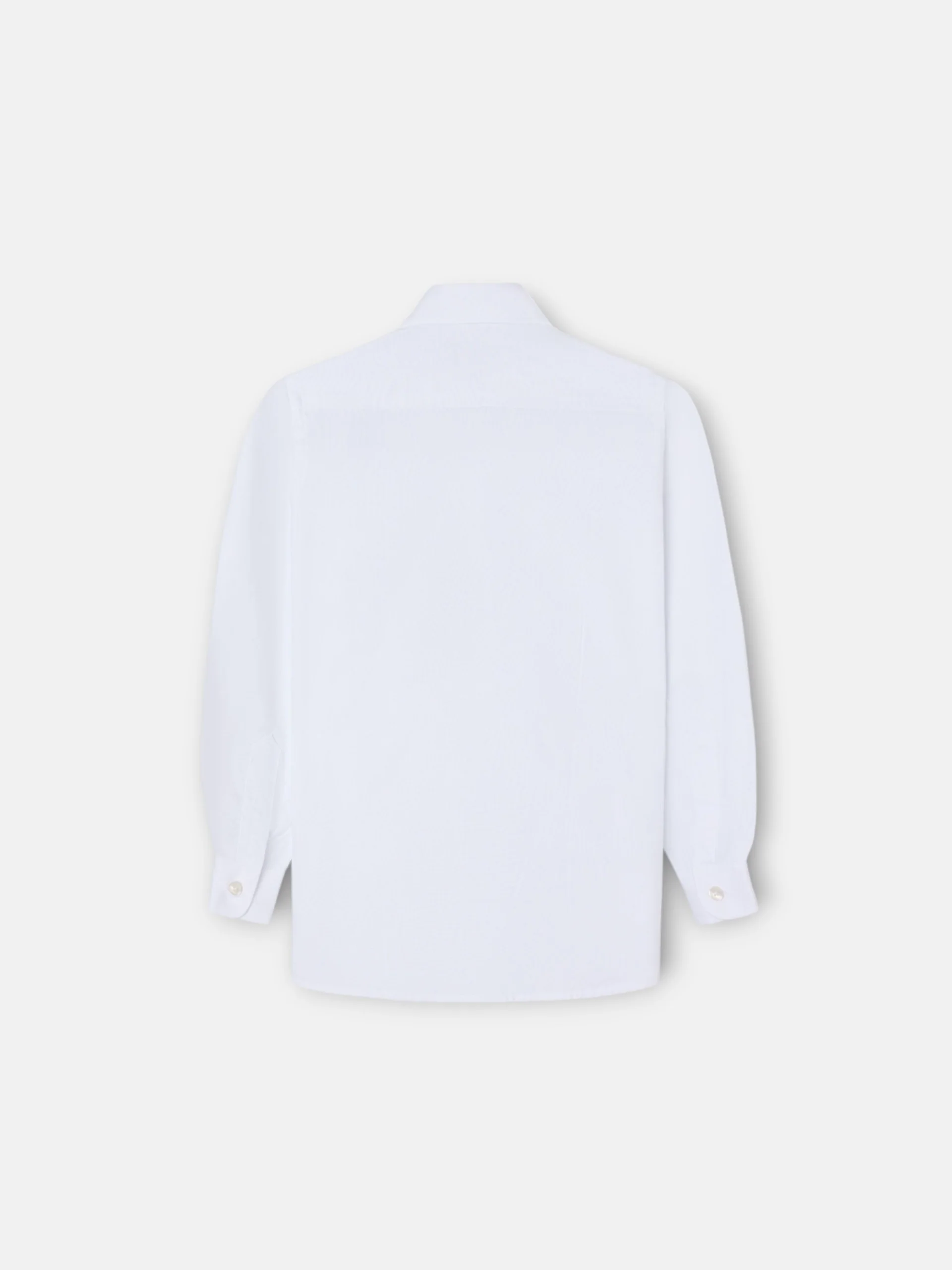 Camisa vestir kids puño simple blanca - Image 6
