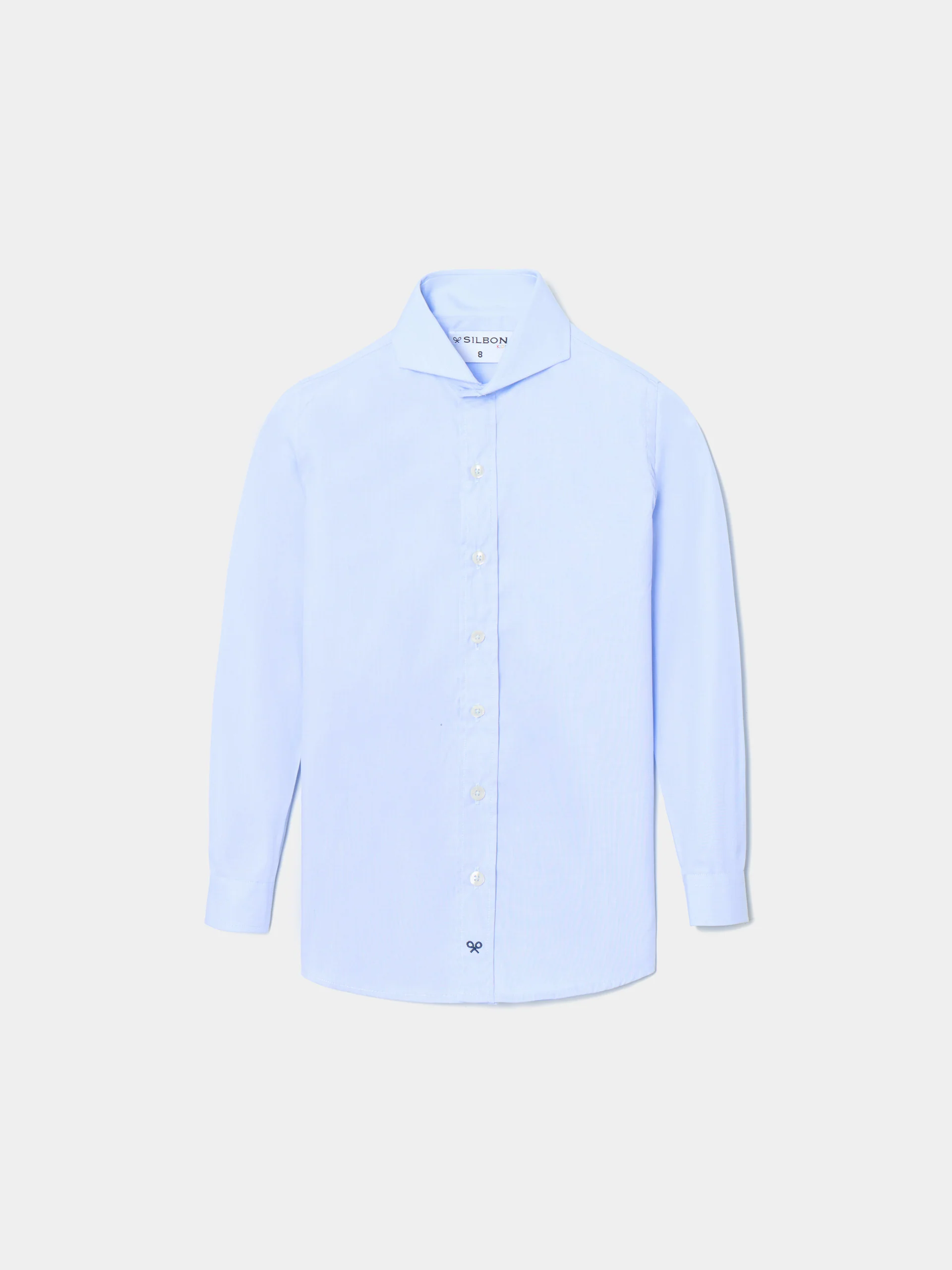 Camisa vestir kids puño simple celeste - Image 2