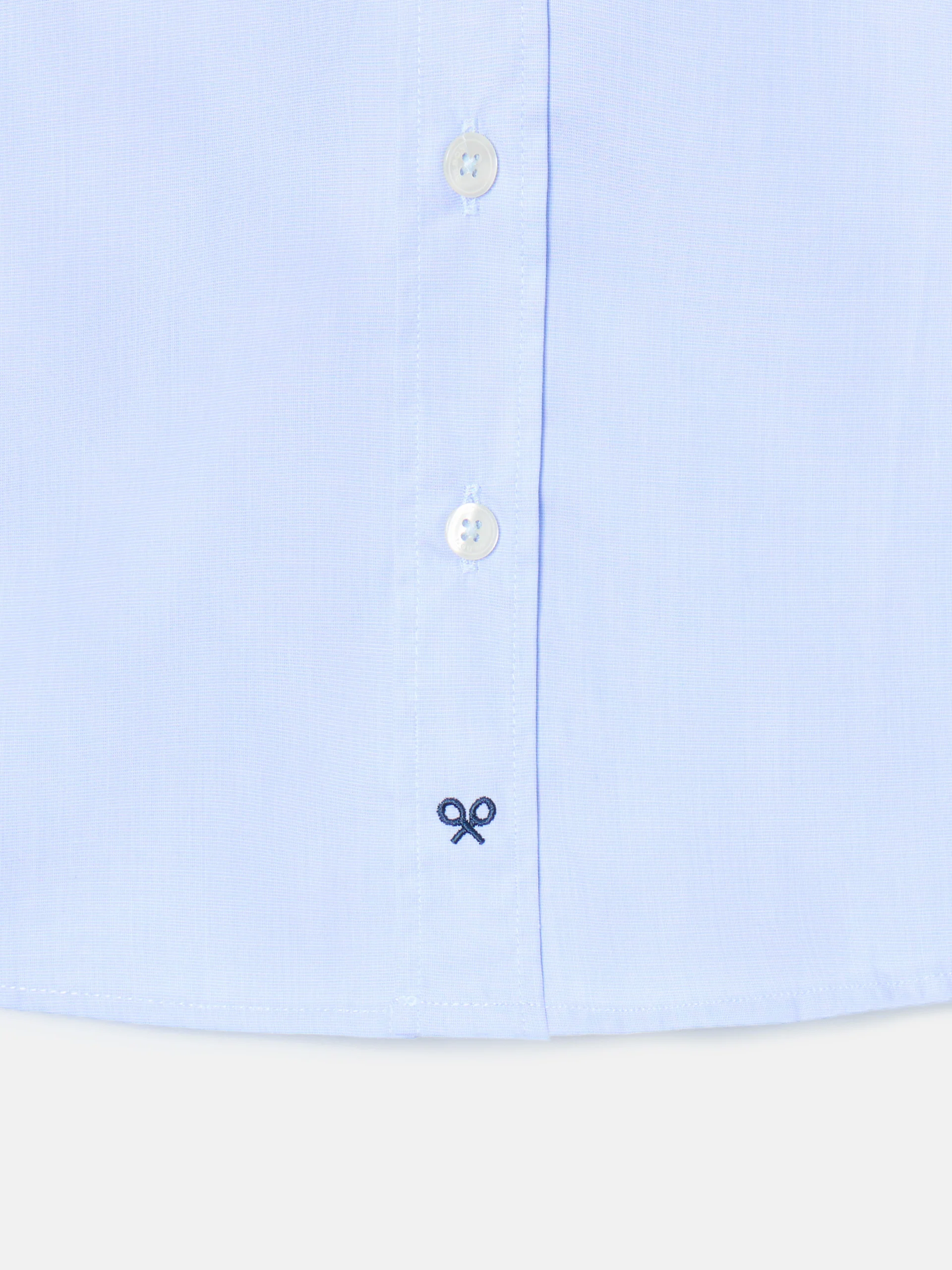 Camisa vestir kids puño simple celeste - Image 5