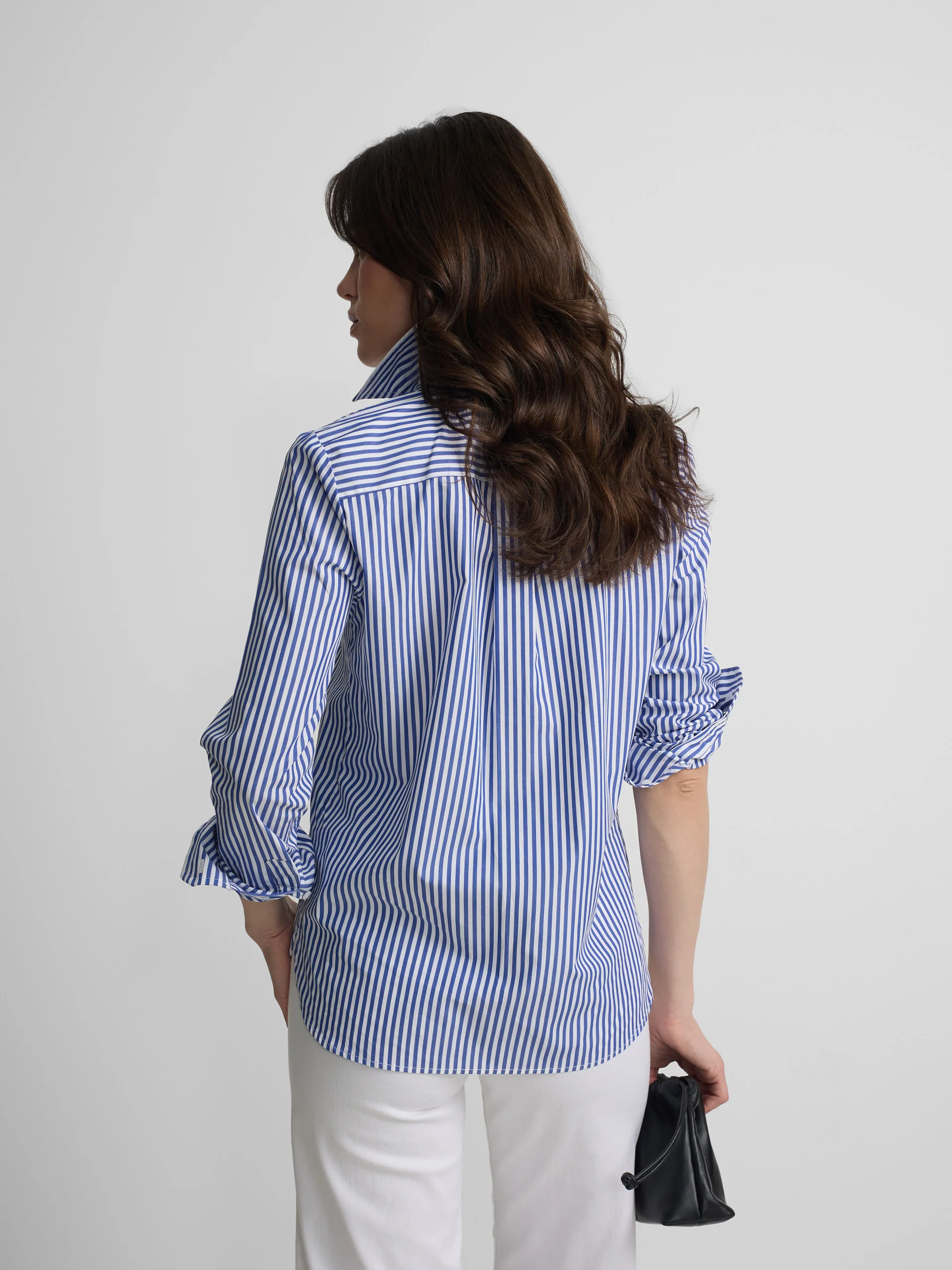 Camisa woman rayas azul y blanco - Image 5