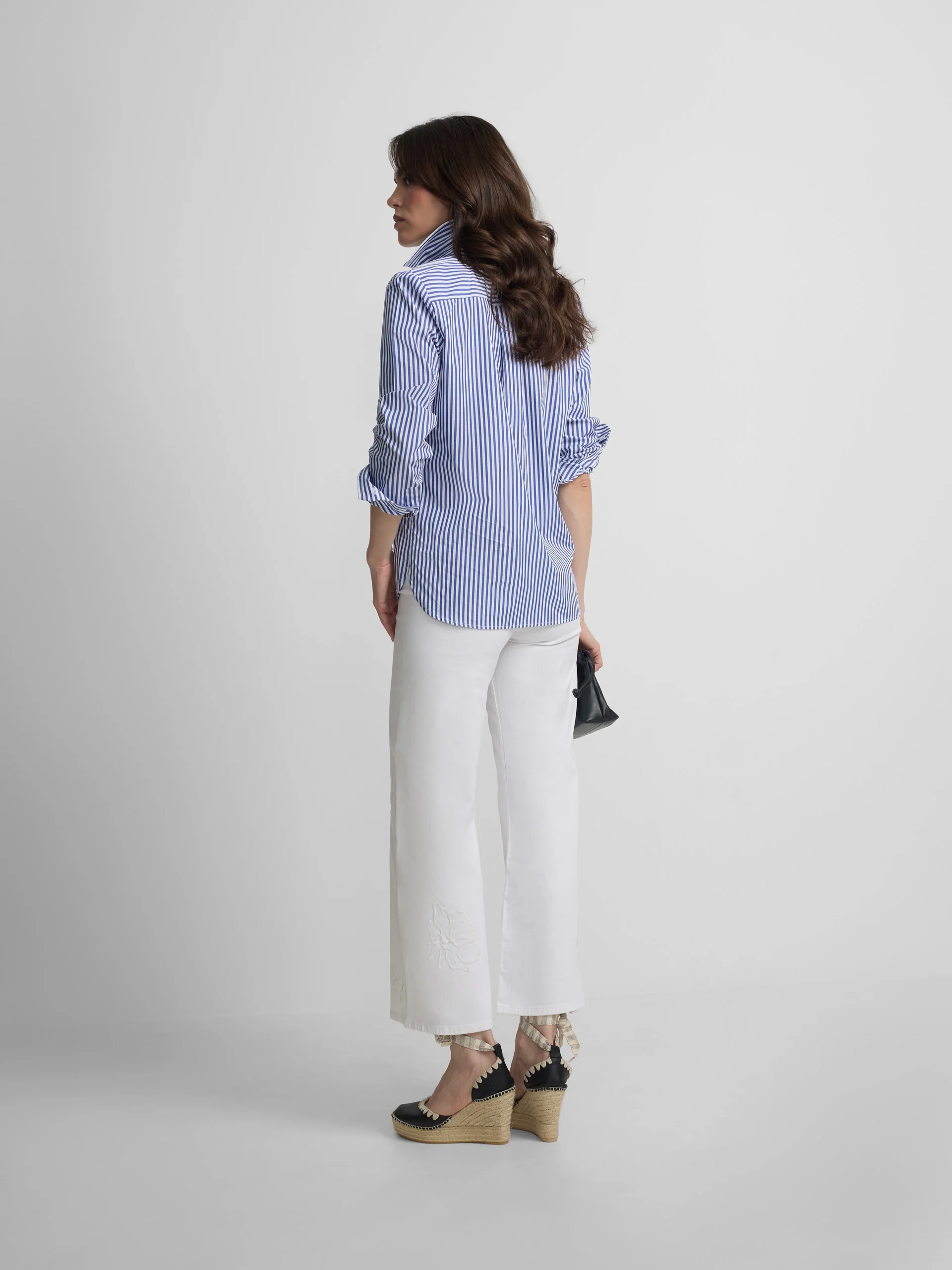 Camisa woman rayas azul y blanco - Image 6