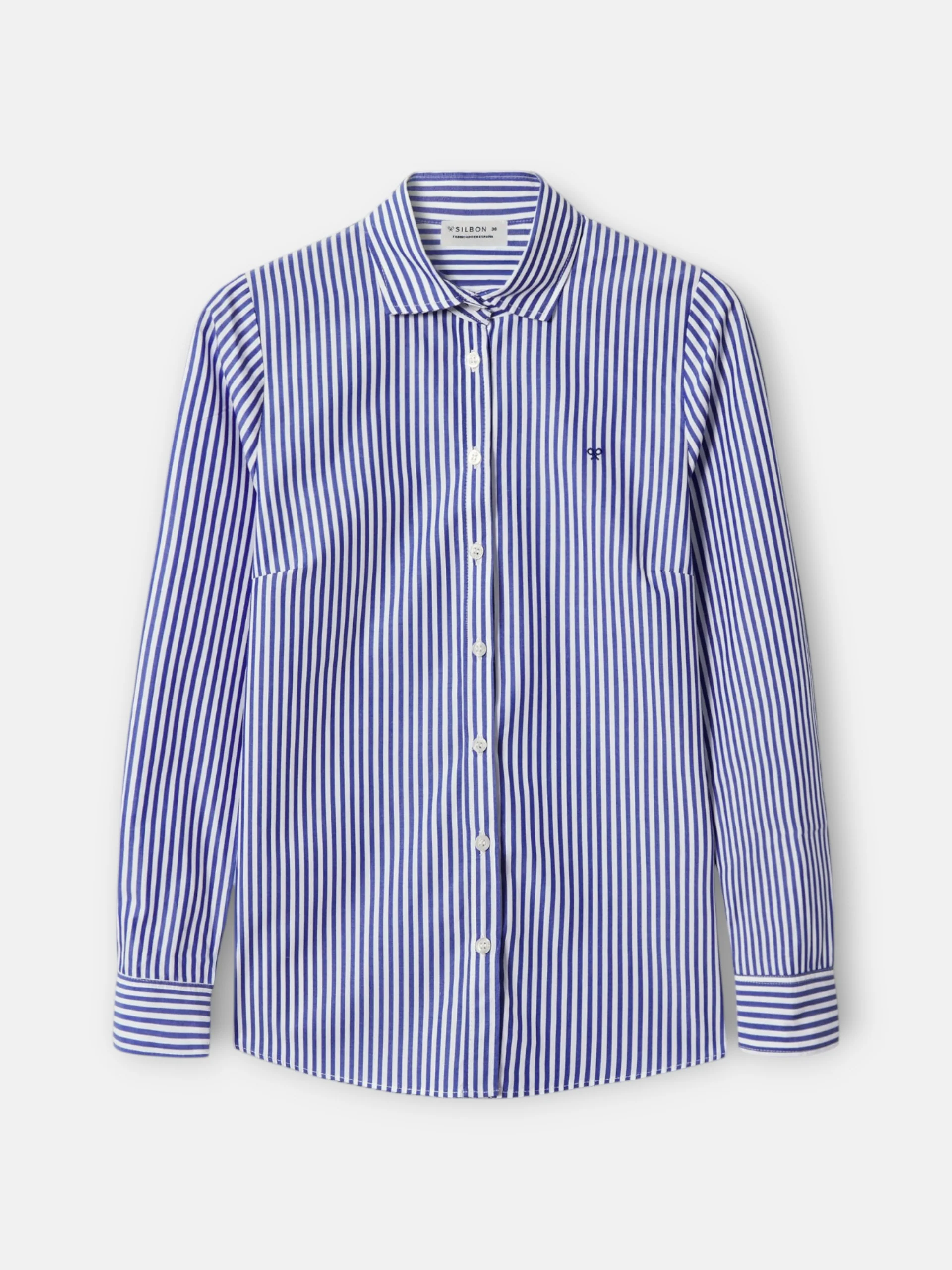 Camisa woman rayas azul y blanco - Image 7