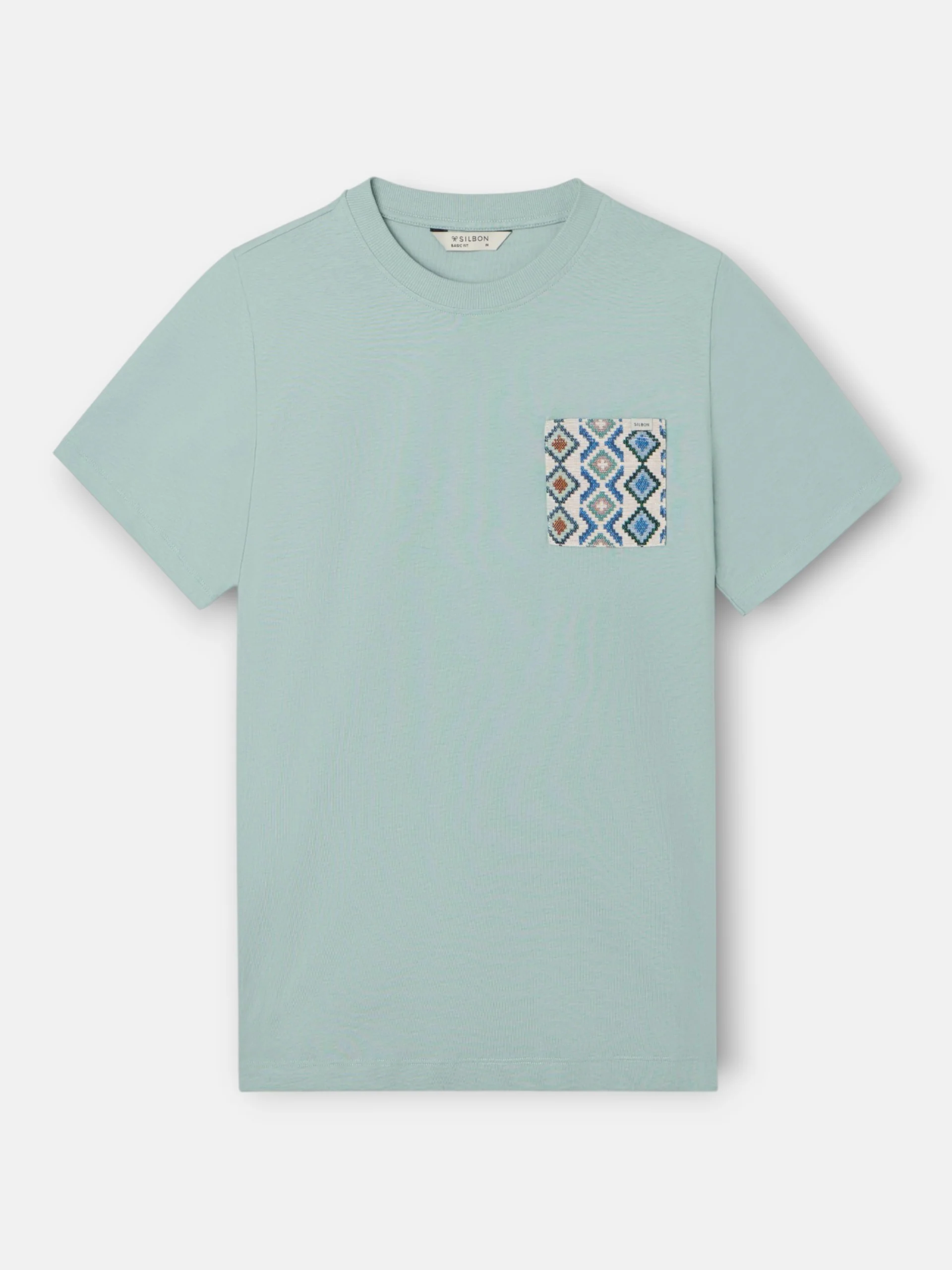 Camiseta bolsillo etnico verde - Image 5