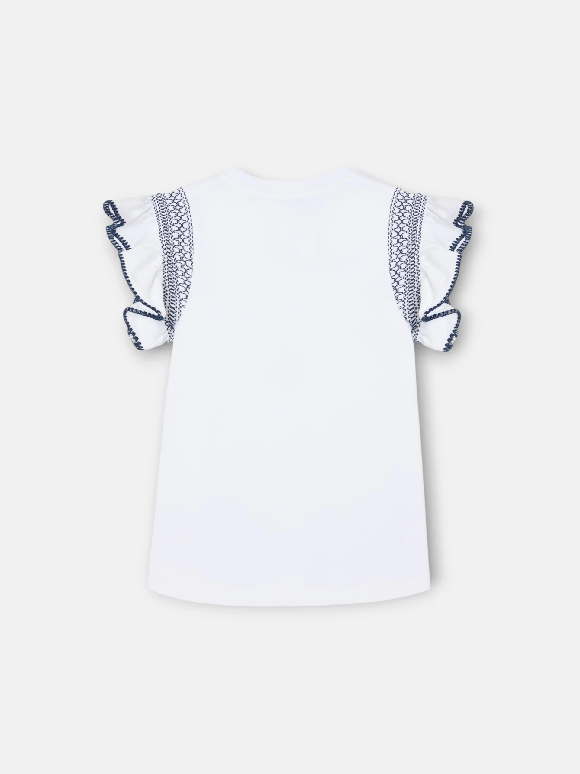Camiseta girl bordado mangas blanca - Image 8