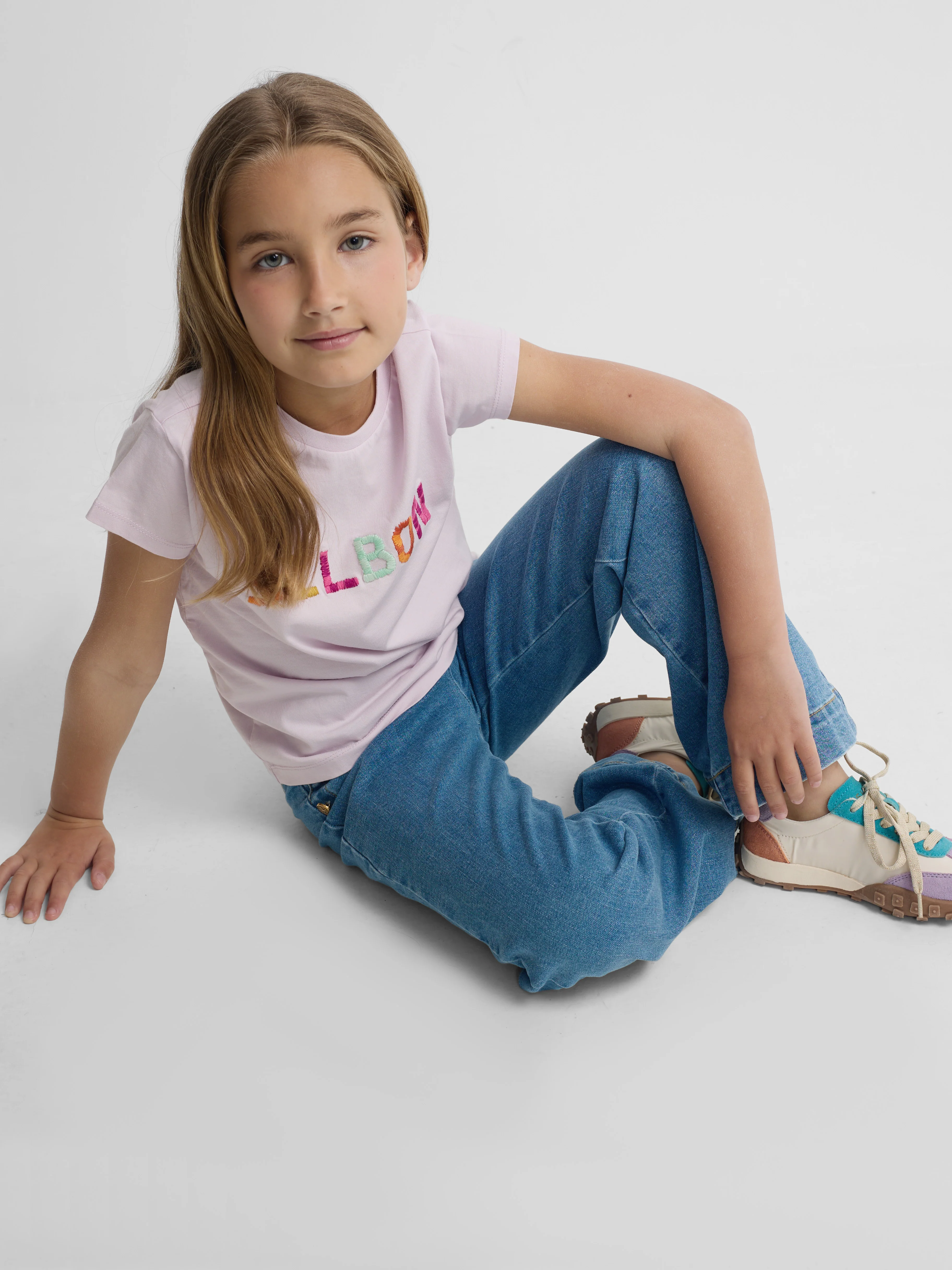 Camiseta girl bordados silbon lila - Image 4
