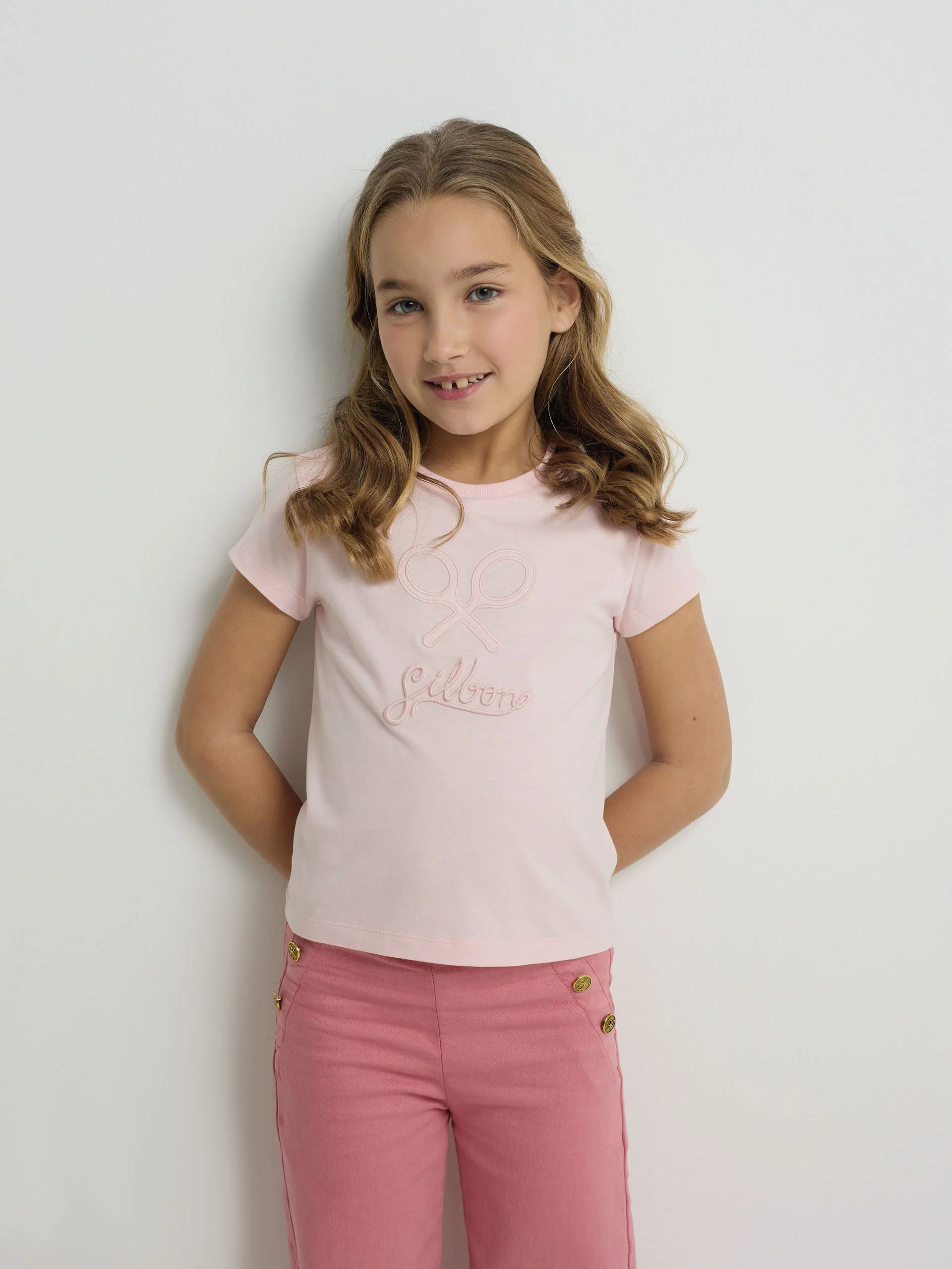 Camiseta girl clasica rosa - Image 3
