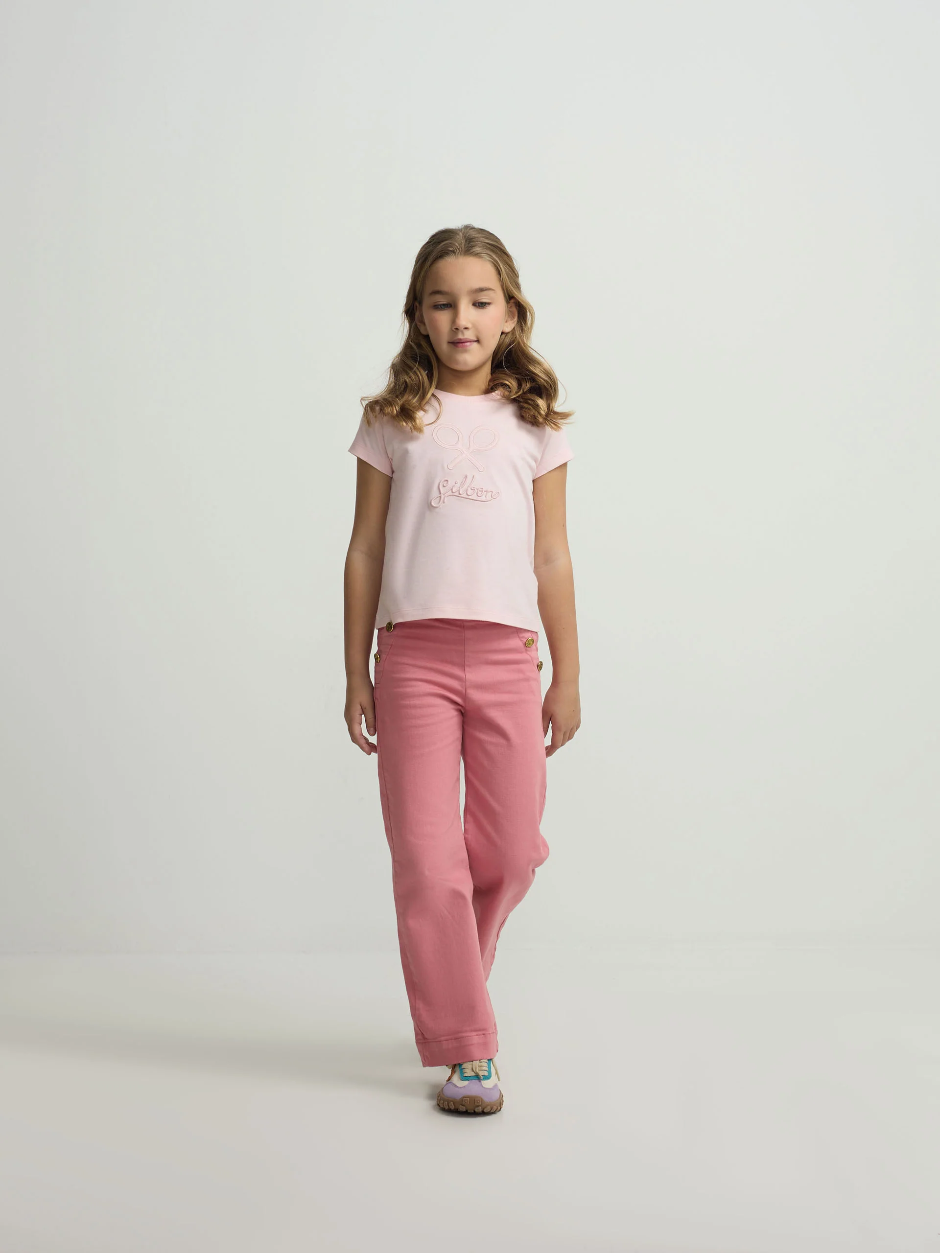 Camiseta girl clasica rosa - Image 4