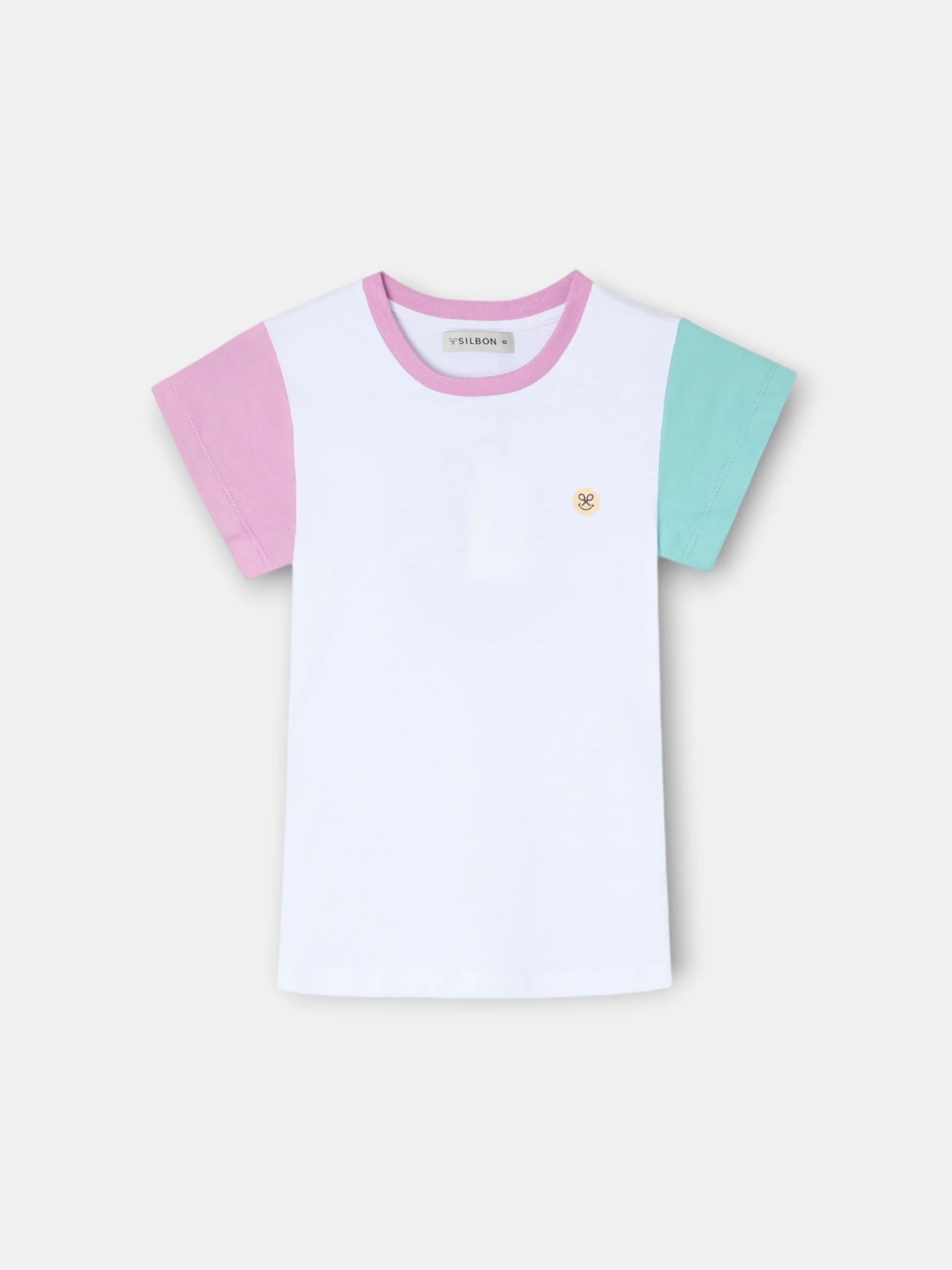 Camiseta girl mangas bicolor blanca - Image 7