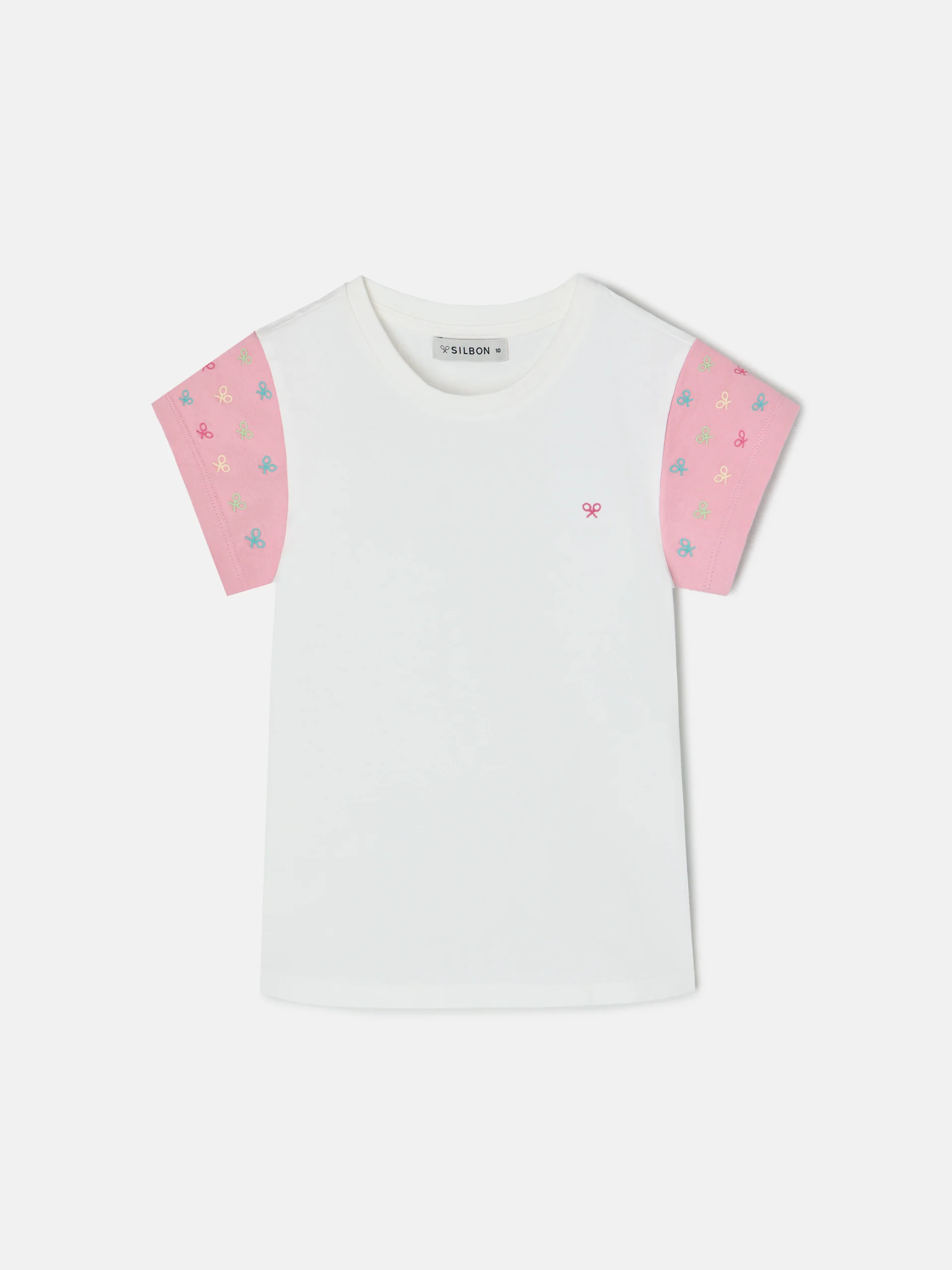 Camiseta girl mangas estampadas blanca - Image 5