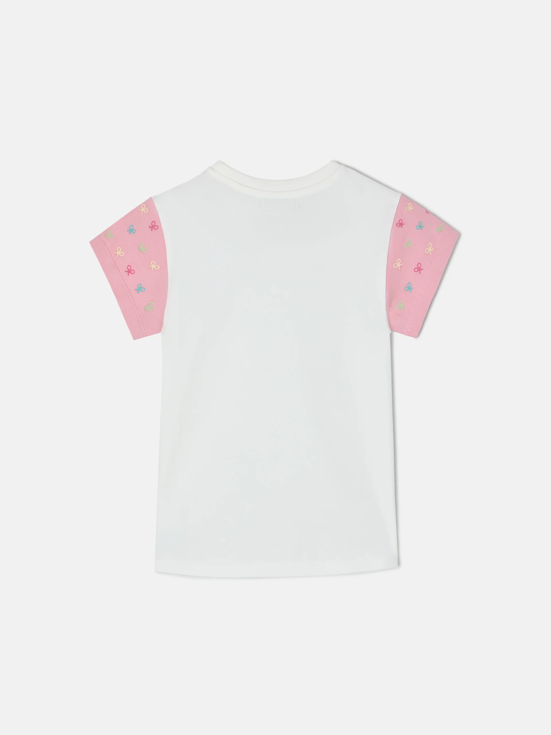 Camiseta girl mangas estampadas blanca - Image 6