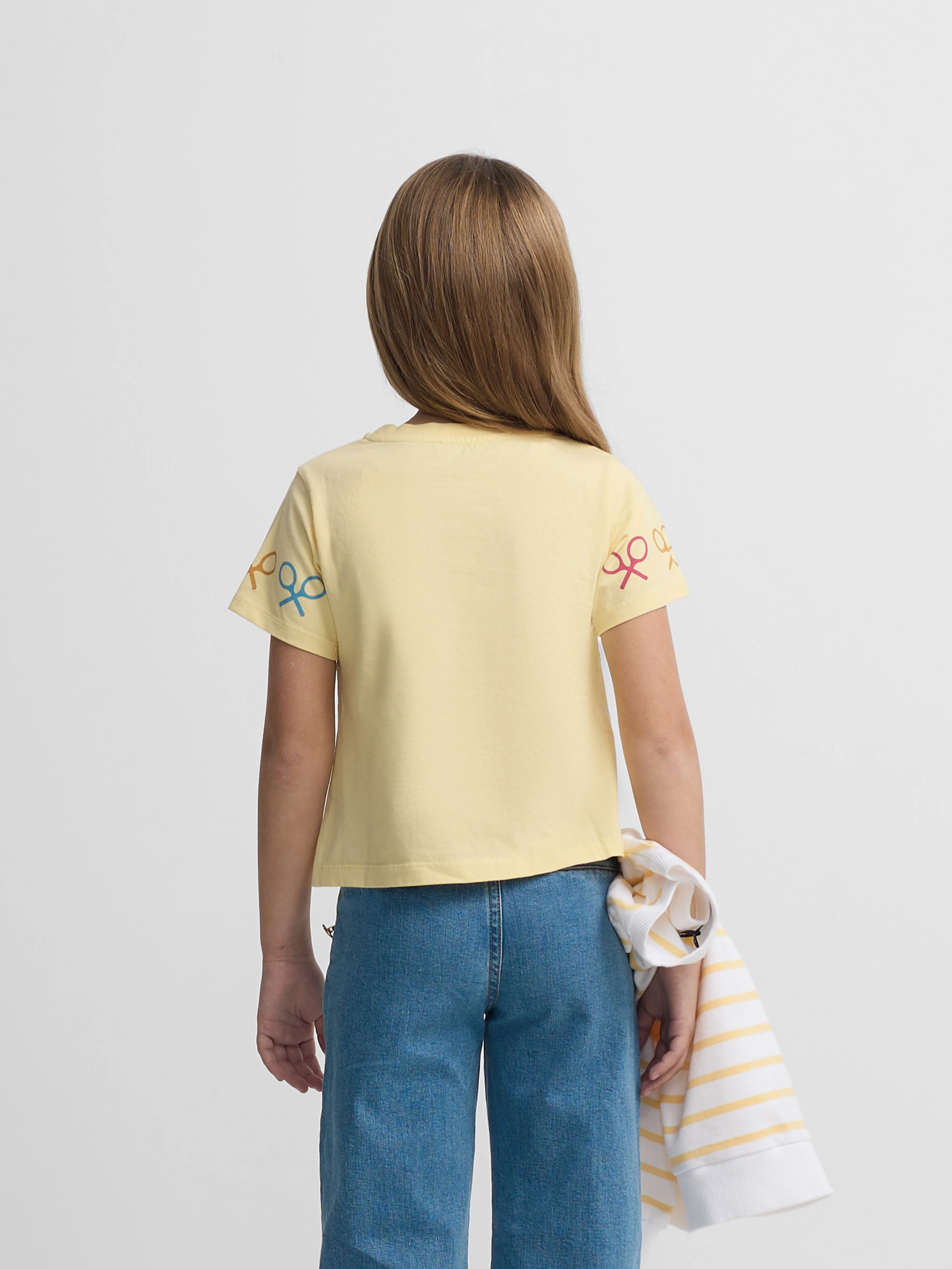 Camiseta girl raquetas multicolor amarilla - Image 5