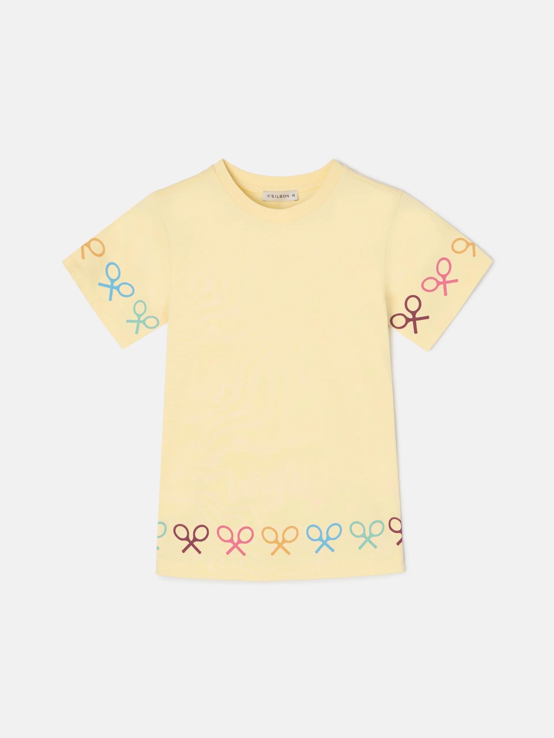 Camiseta girl raquetas multicolor amarilla - Image 6