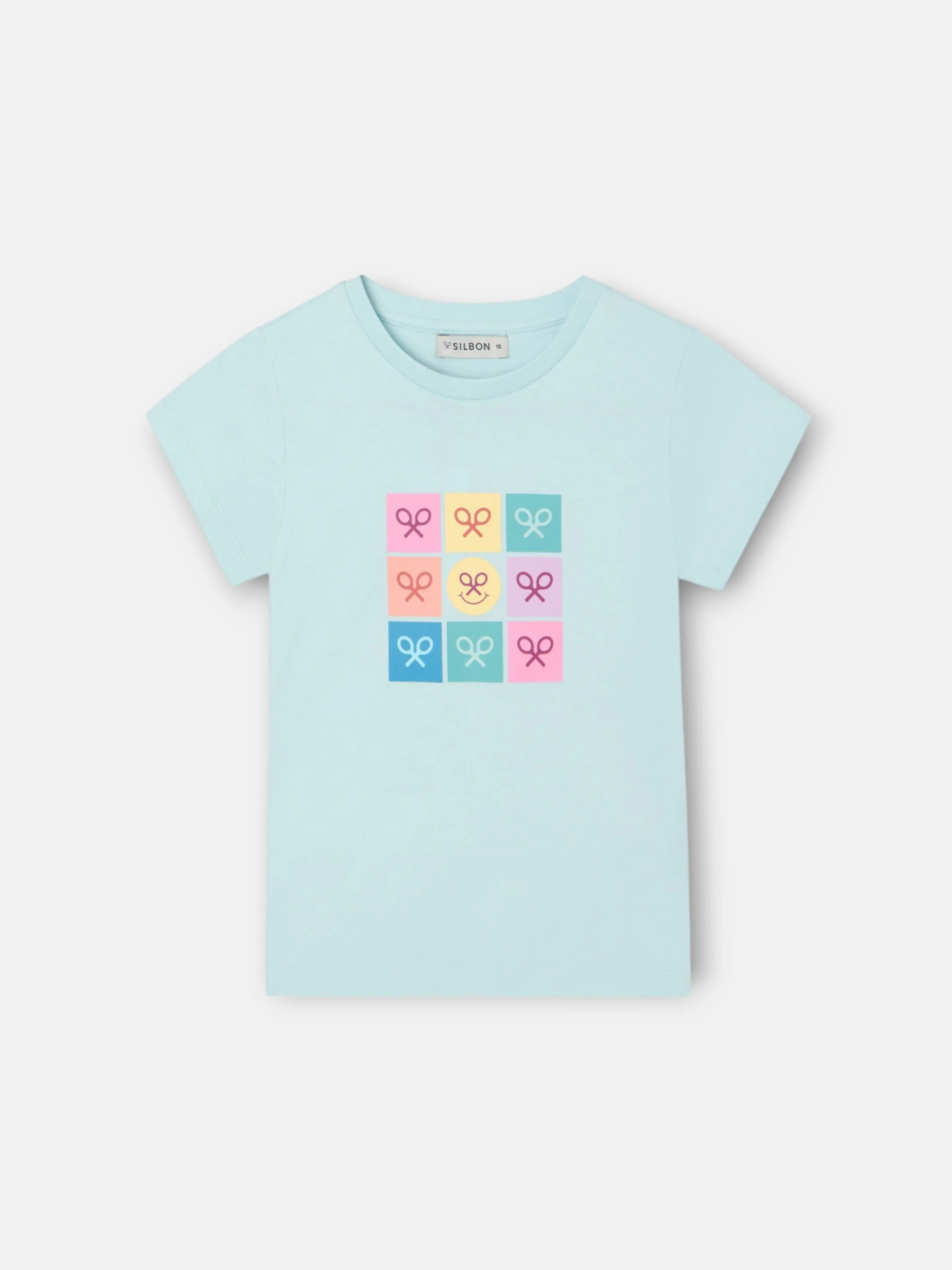 Camiseta girl raquetas multicolor azul - Image 5
