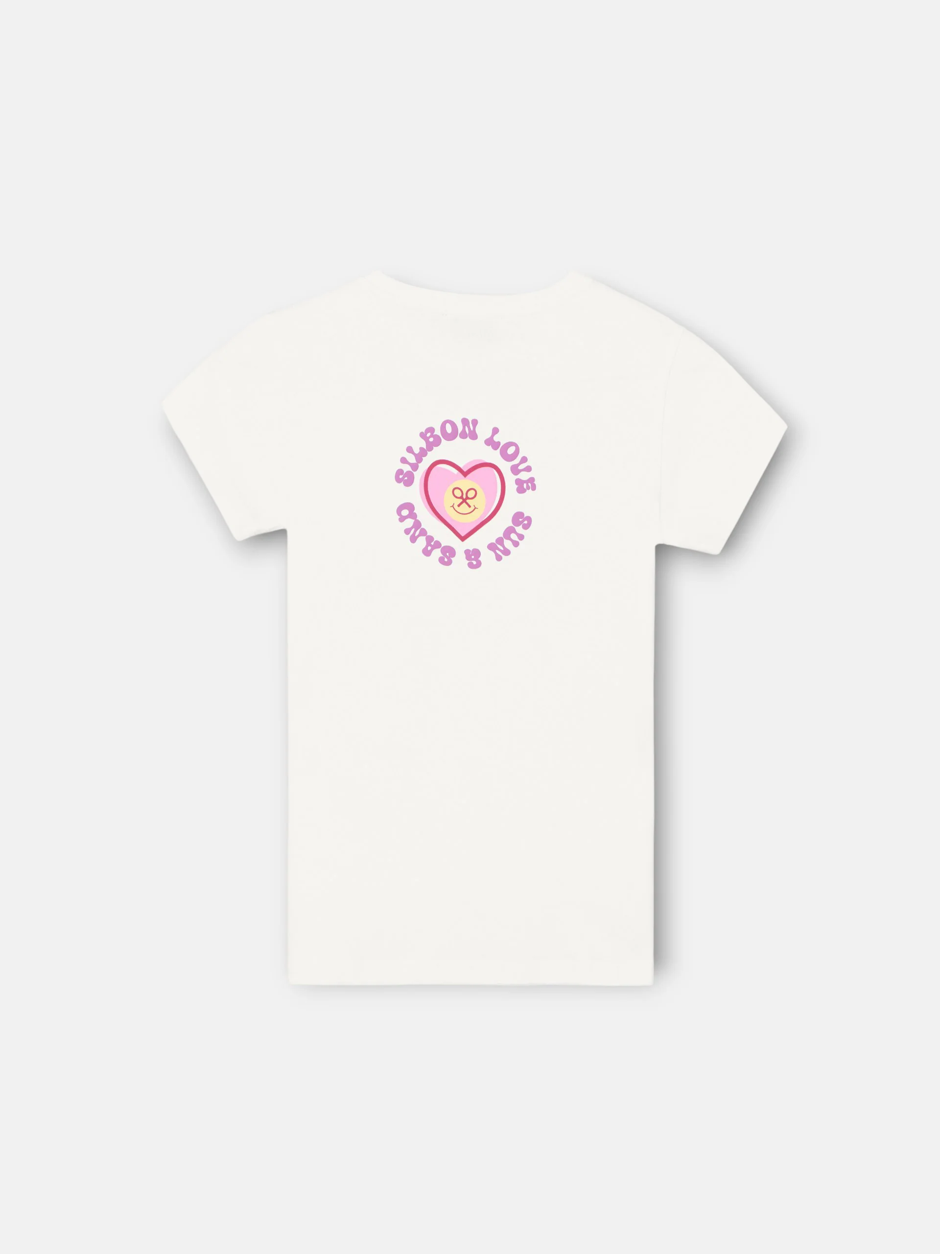 Camiseta girl silbon love blanca - Image 4