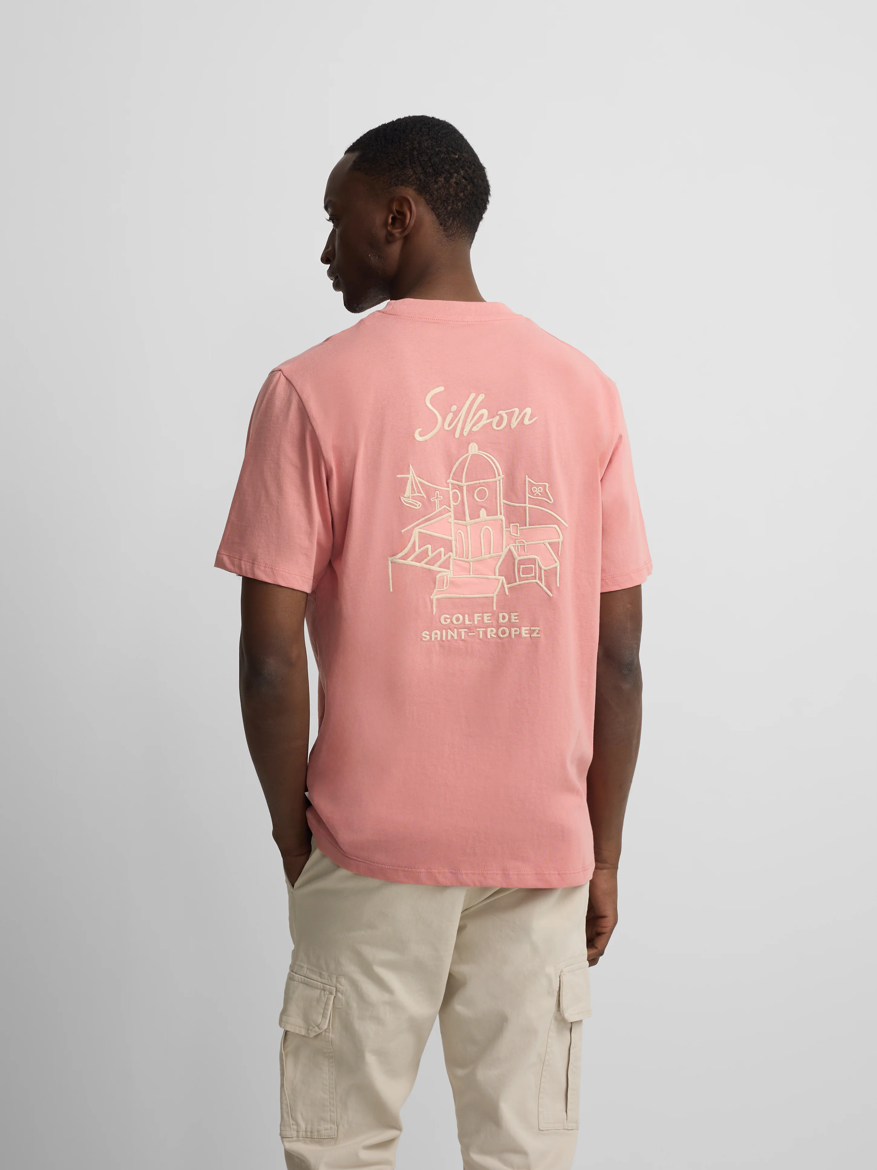 Camiseta Golfe de Saint-Tropez coral