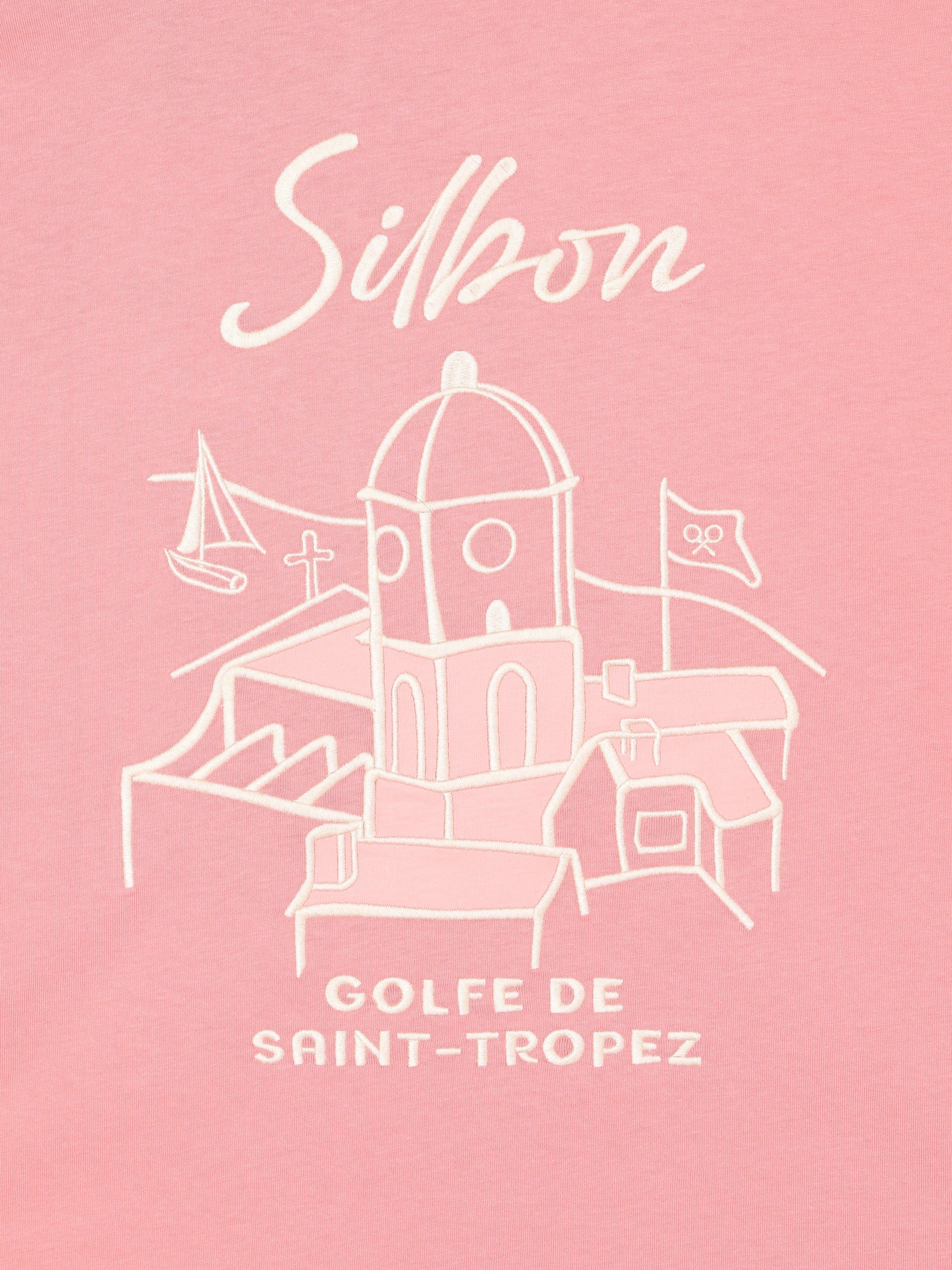 Camiseta Golfe de Saint-Tropez coral - Image 6