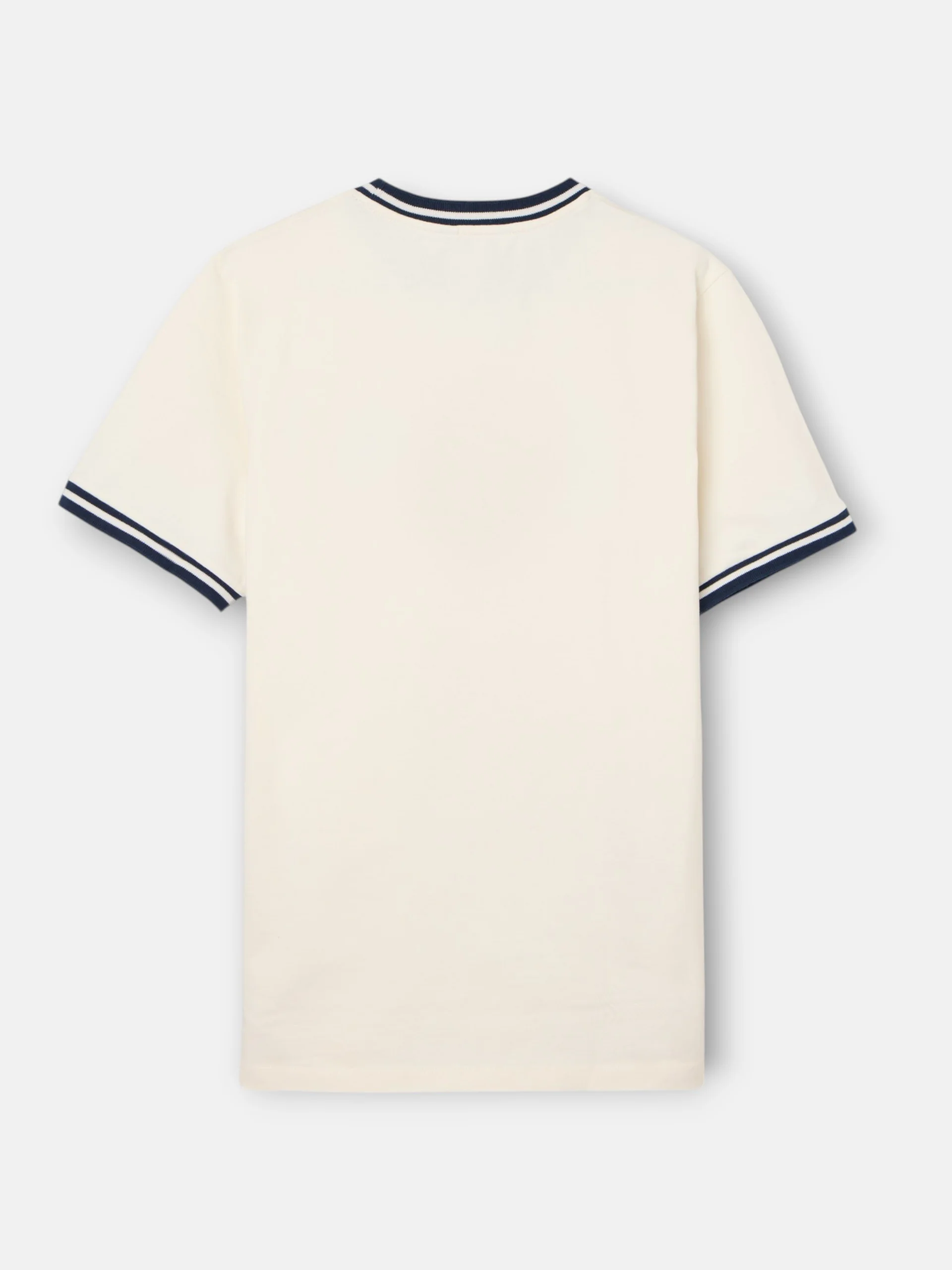 Camiseta good habits crema azul marino - Image 6